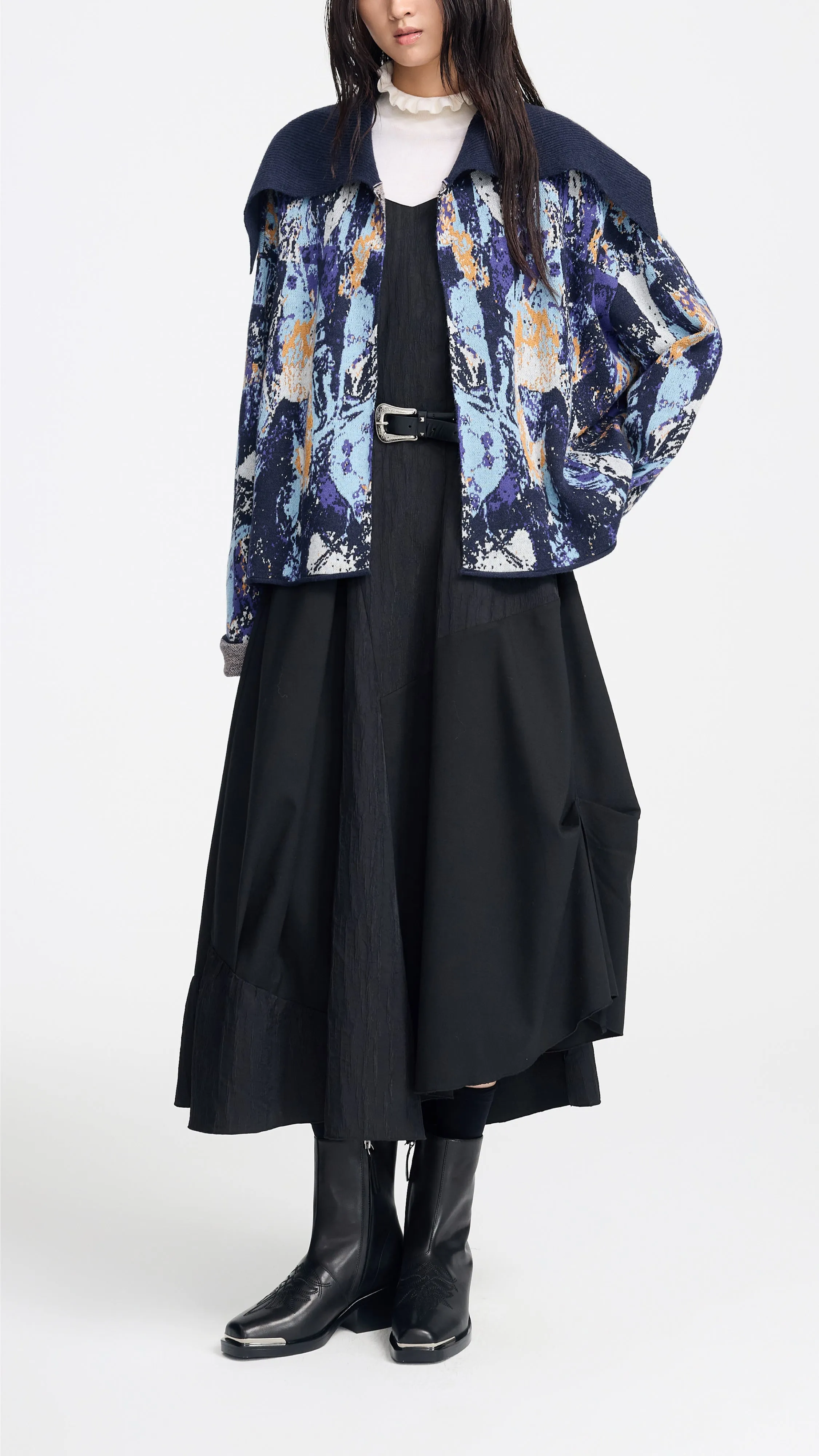 Irregular Patched Dress sold by INITIAL Fashion product image thumbnail 4