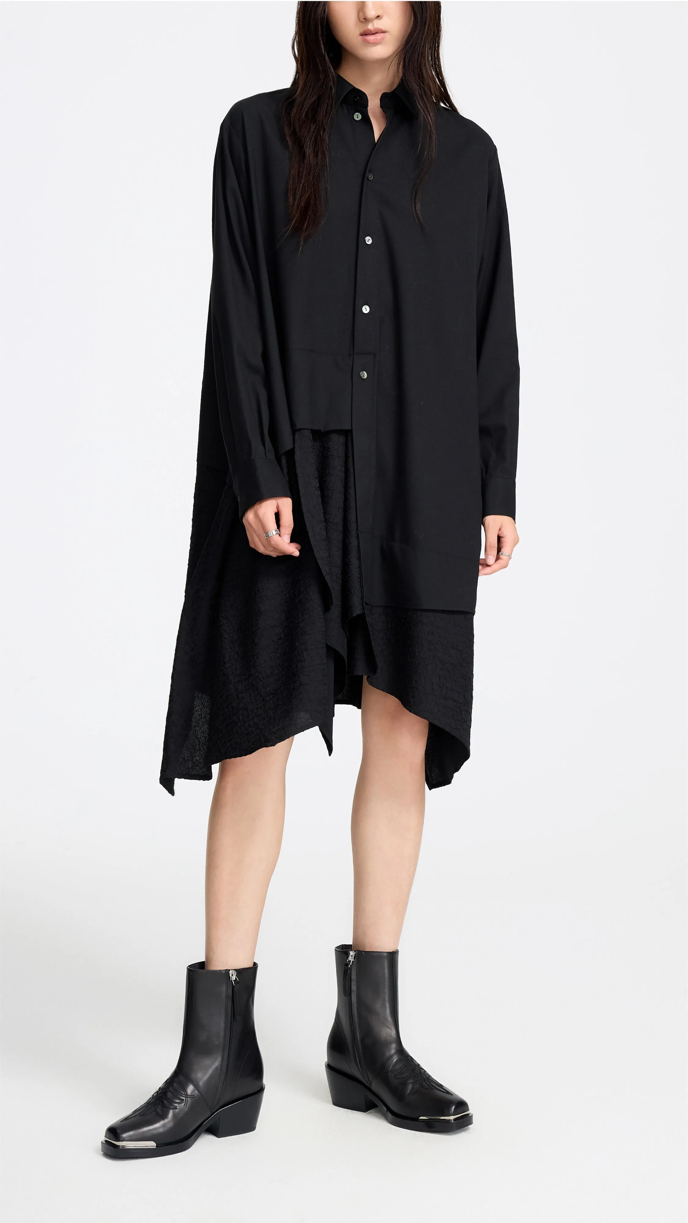 Irregular Shirt Dress sold by INITIAL Fashion