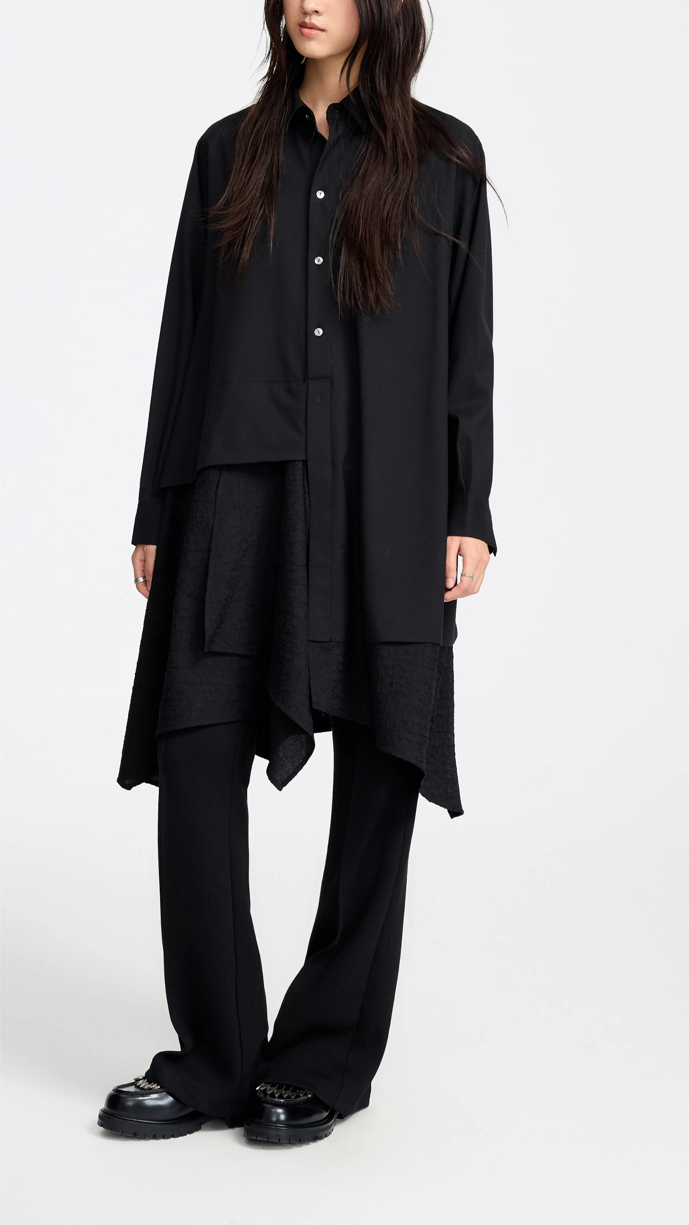Irregular Shirt Dress sold by INITIAL Fashion product image thumbnail 5