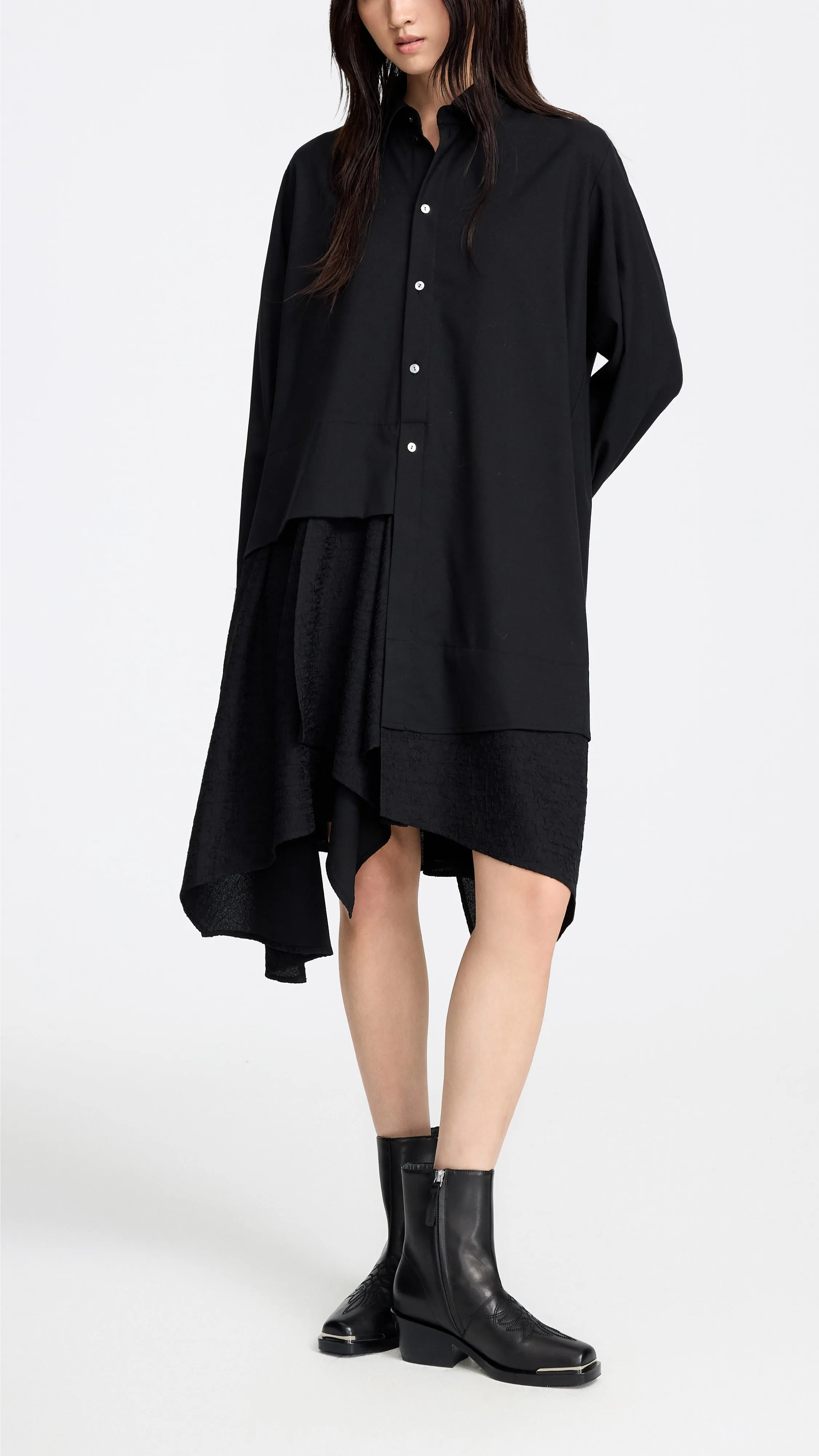 Irregular Shirt Dress sold by INITIAL Fashion product image thumbnail 3
