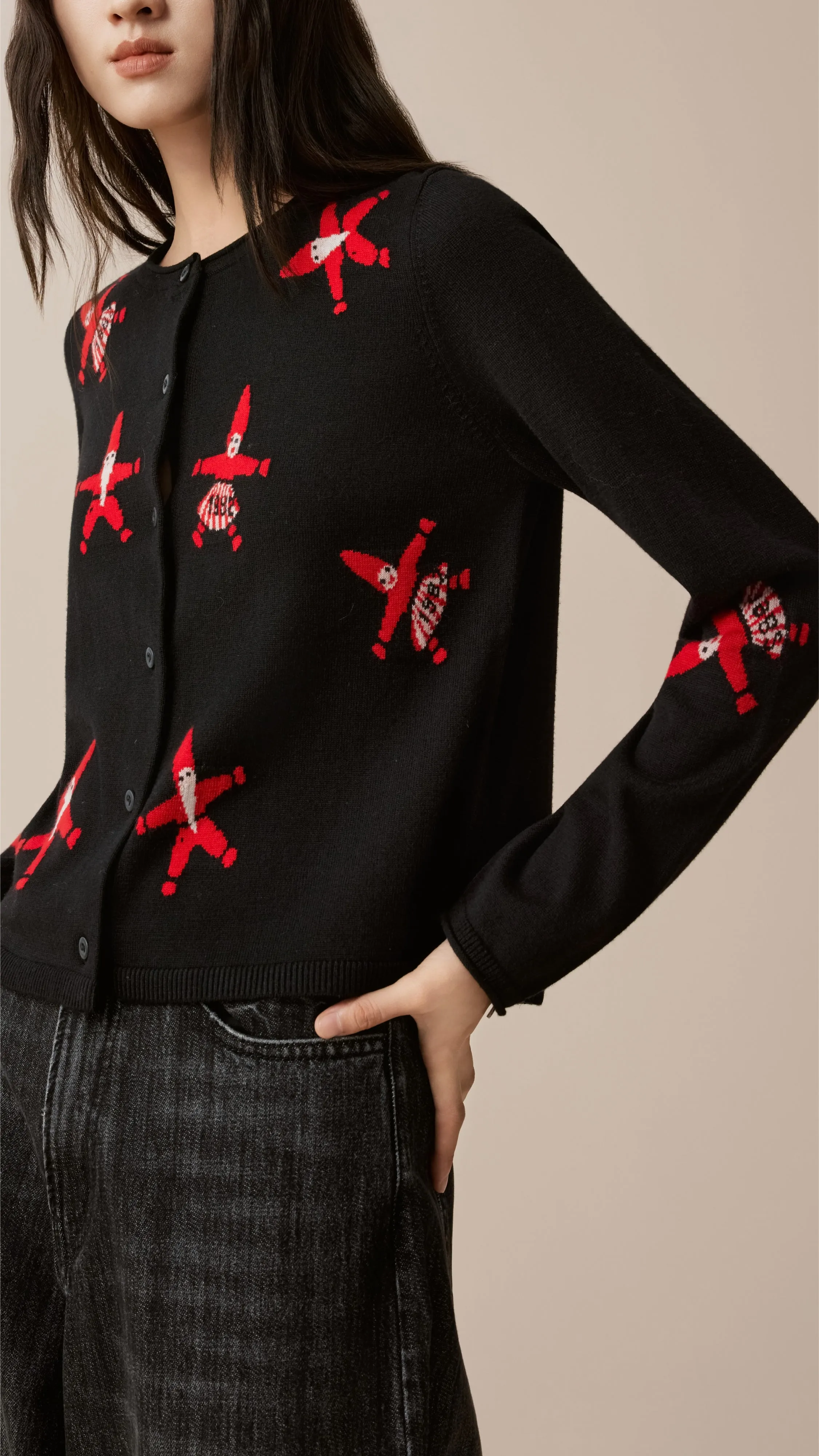 Pattern Cardigan sold by INITIAL Fashion product image thumbnail 4