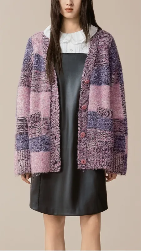 Splicing Cardigan sold by INITIAL Fashion