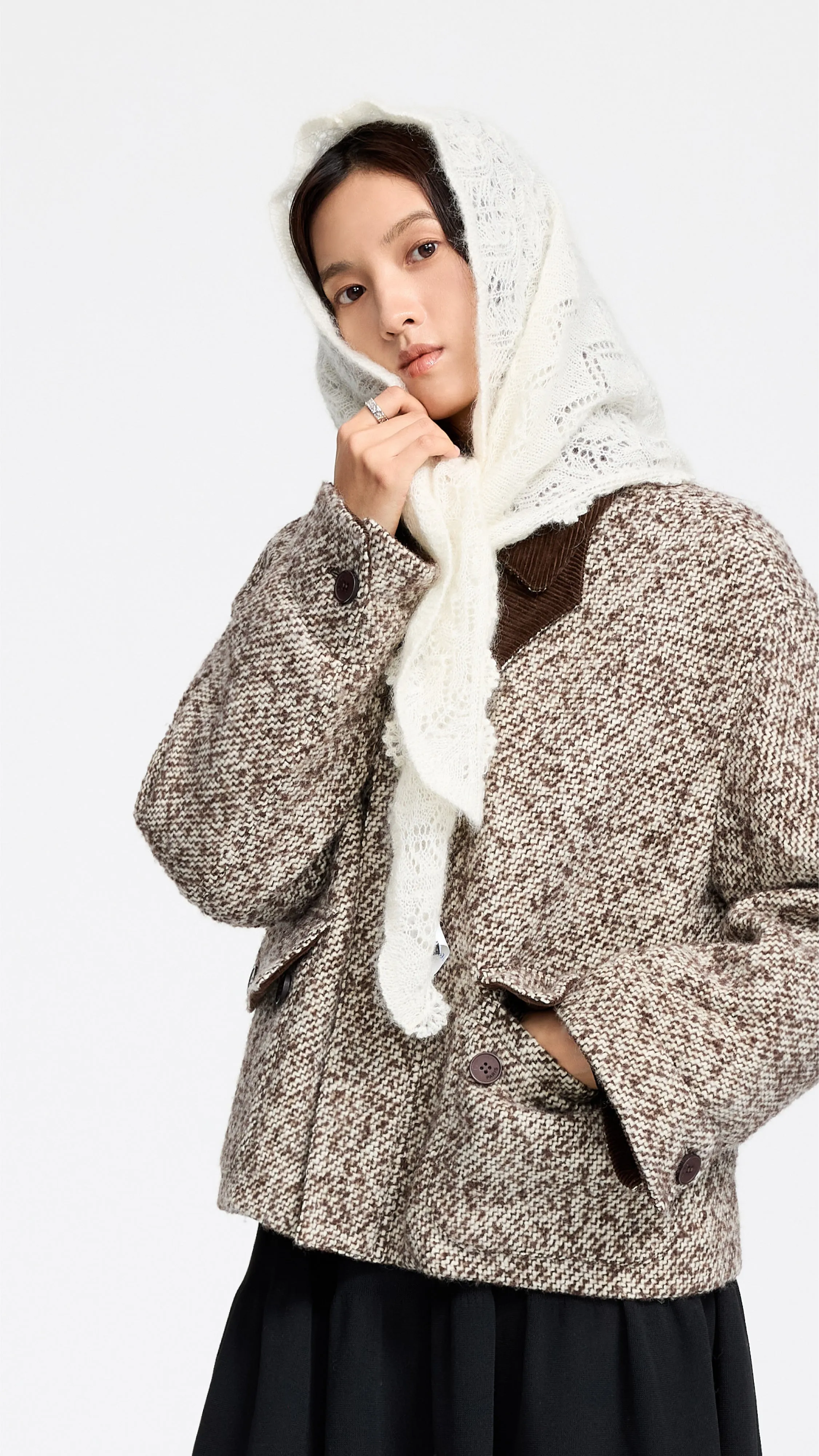 Mohair Triangle Shawl sold by INITIAL Fashion product image thumbnail 3