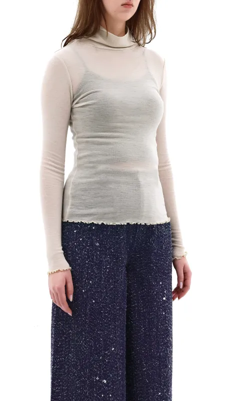 Turtle Neck Slim Cut Top sold by INITIAL Fashion