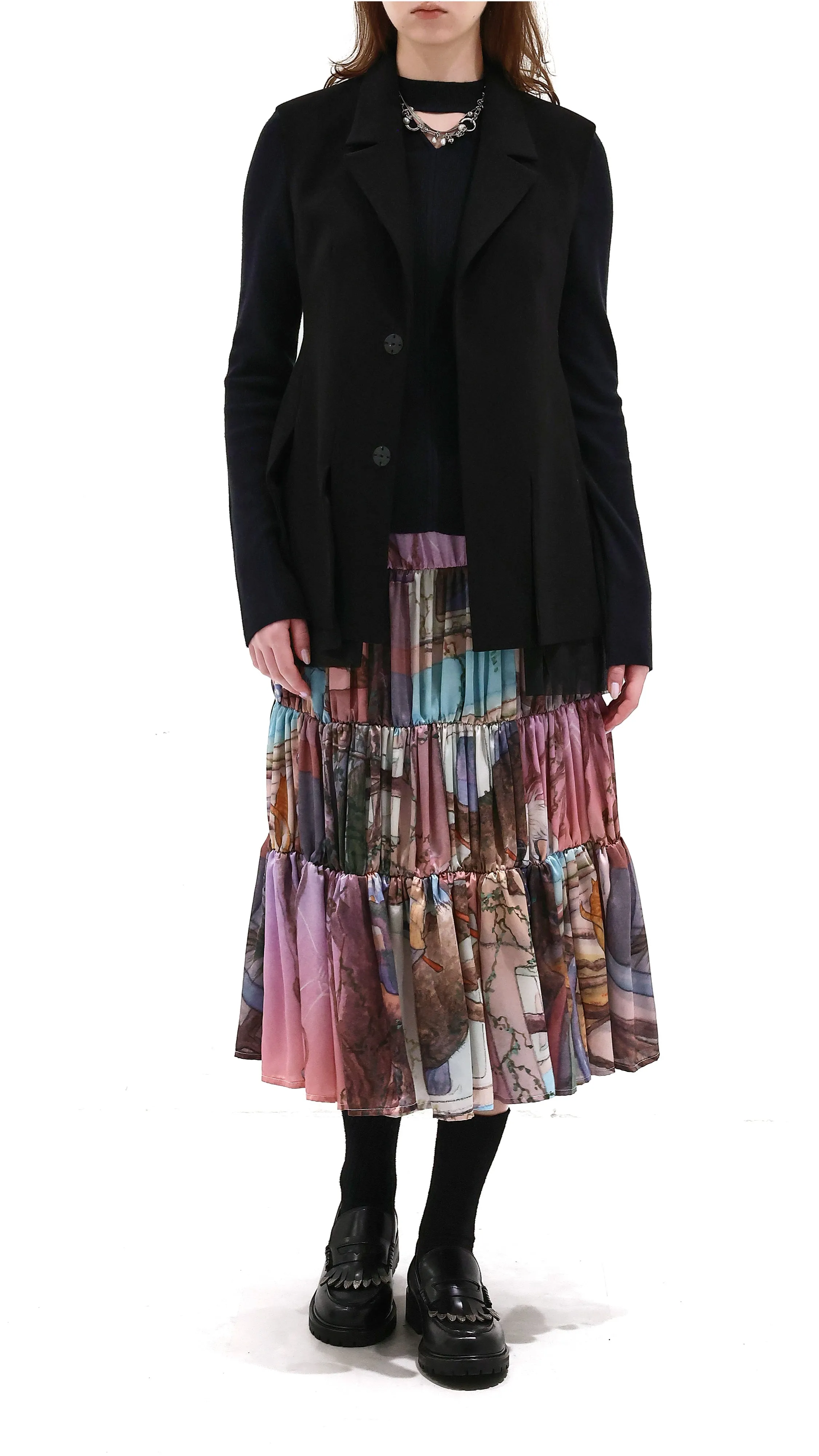 Flare Hem Tailor Waistcoat sold by INITIAL Fashion product image thumbnail 4