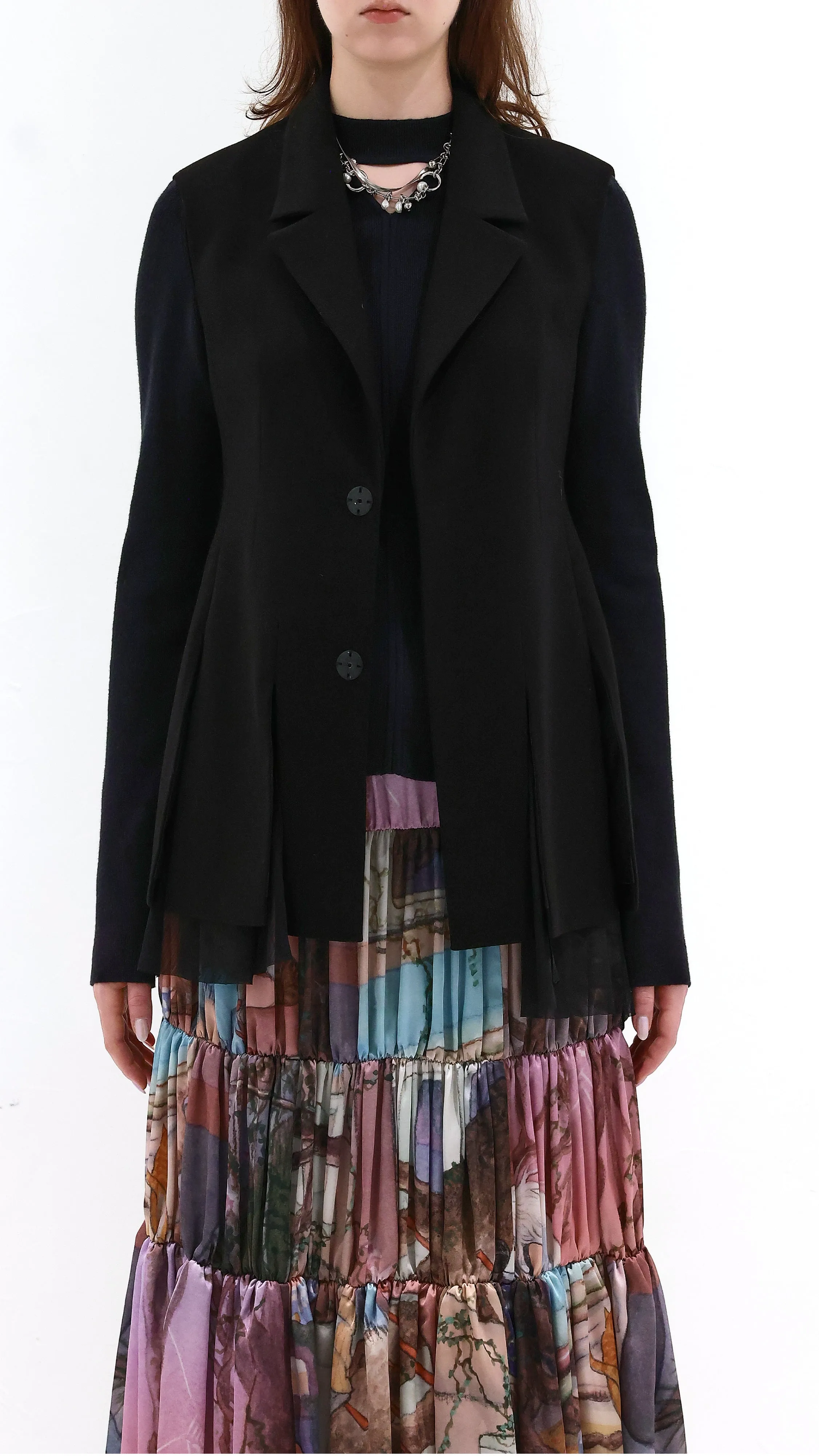 Flare Hem Tailor Waistcoat sold by INITIAL Fashion