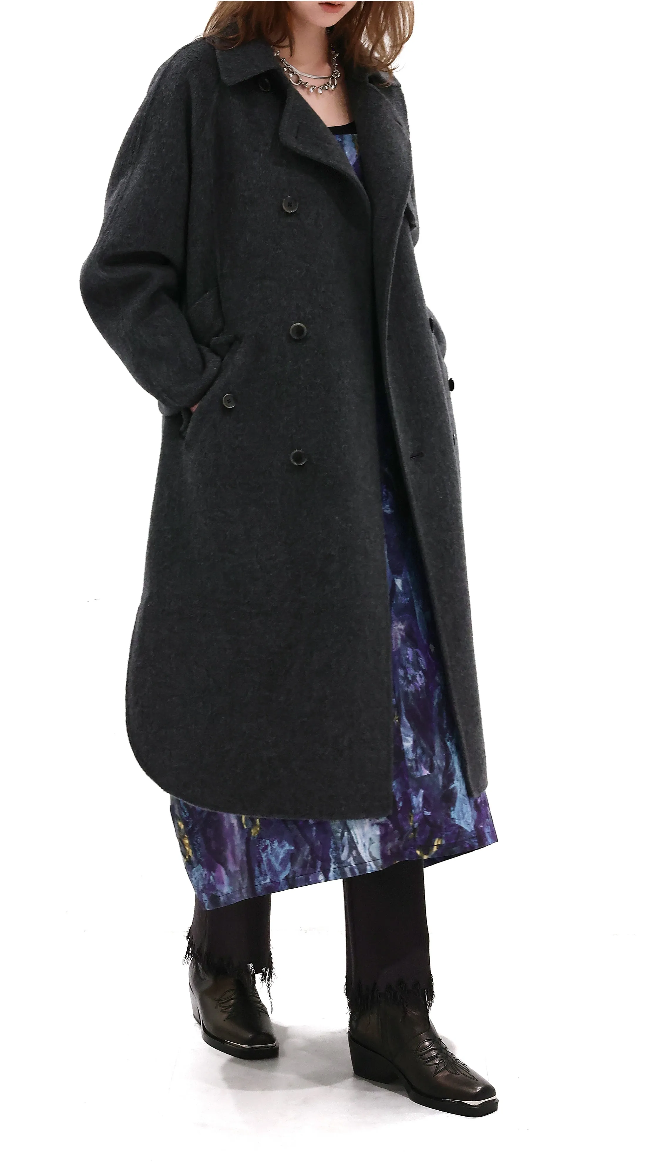 Wool Alpaca Long Coat sold by INITIAL Fashion product image thumbnail 3