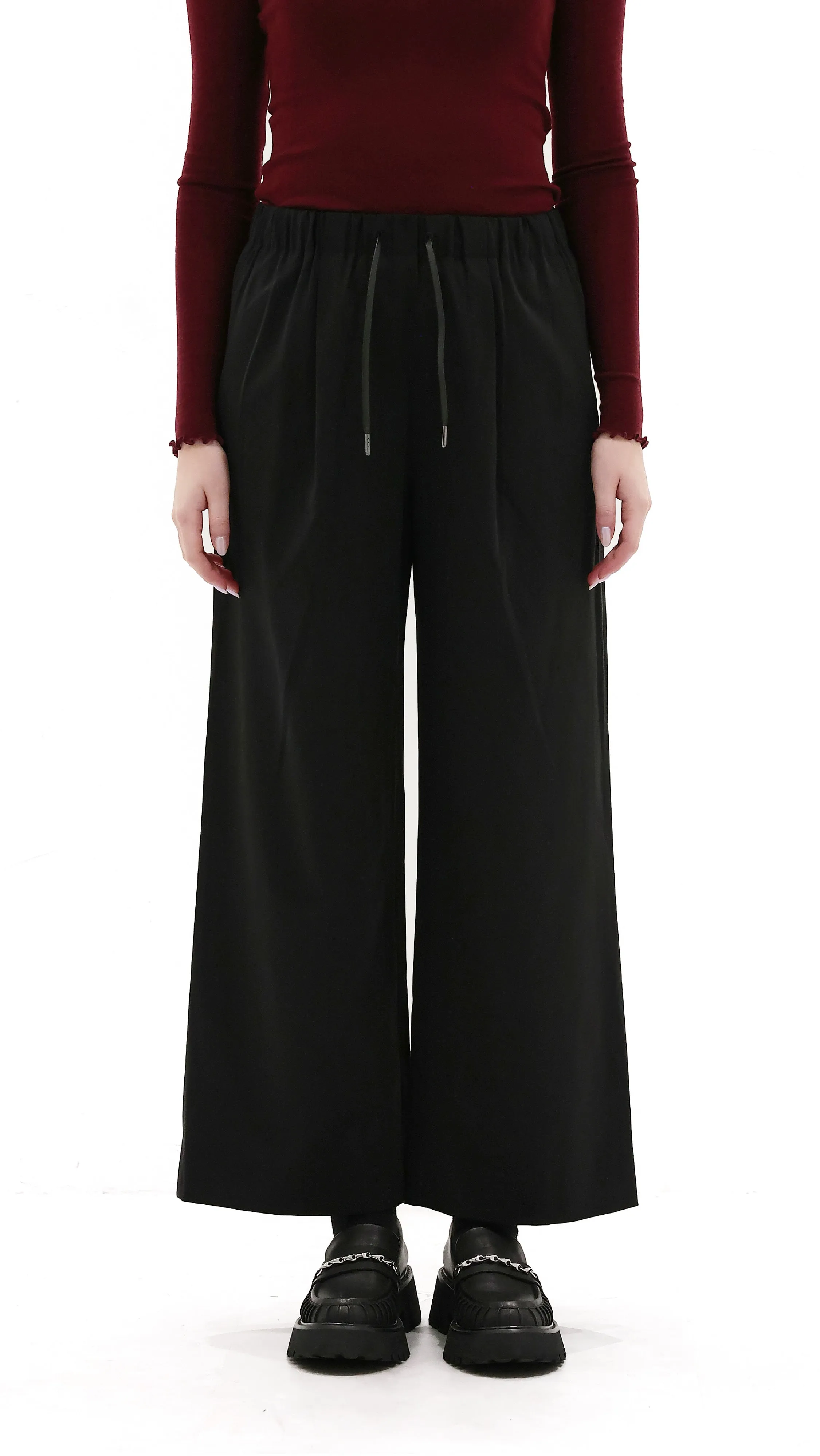 Wide-Leg With Drawstring Pants sold by INITIAL Fashion