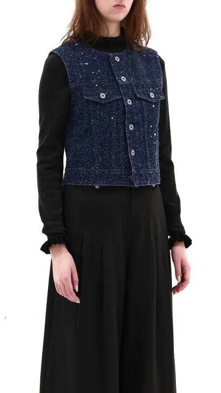 Stardust Denim Vest sold by INITIAL Fashion