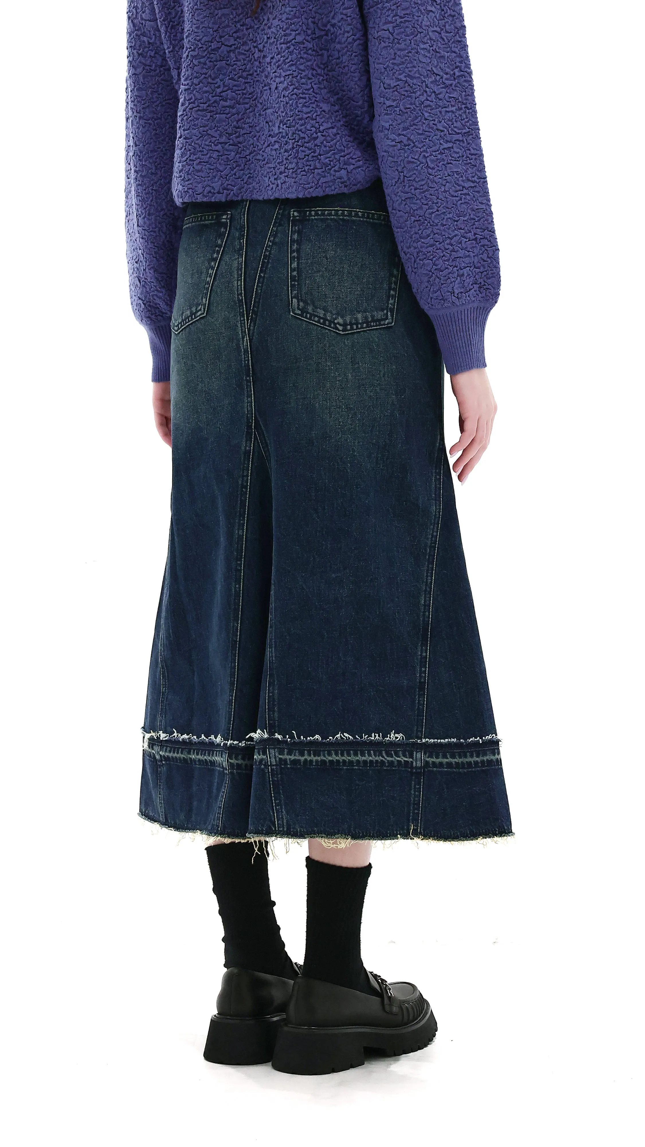 Denim Fishtail Skirt sold by INITIAL Fashion product image thumbnail 3