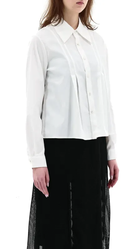 Gather Collar Shirt sold by INITIAL Fashion