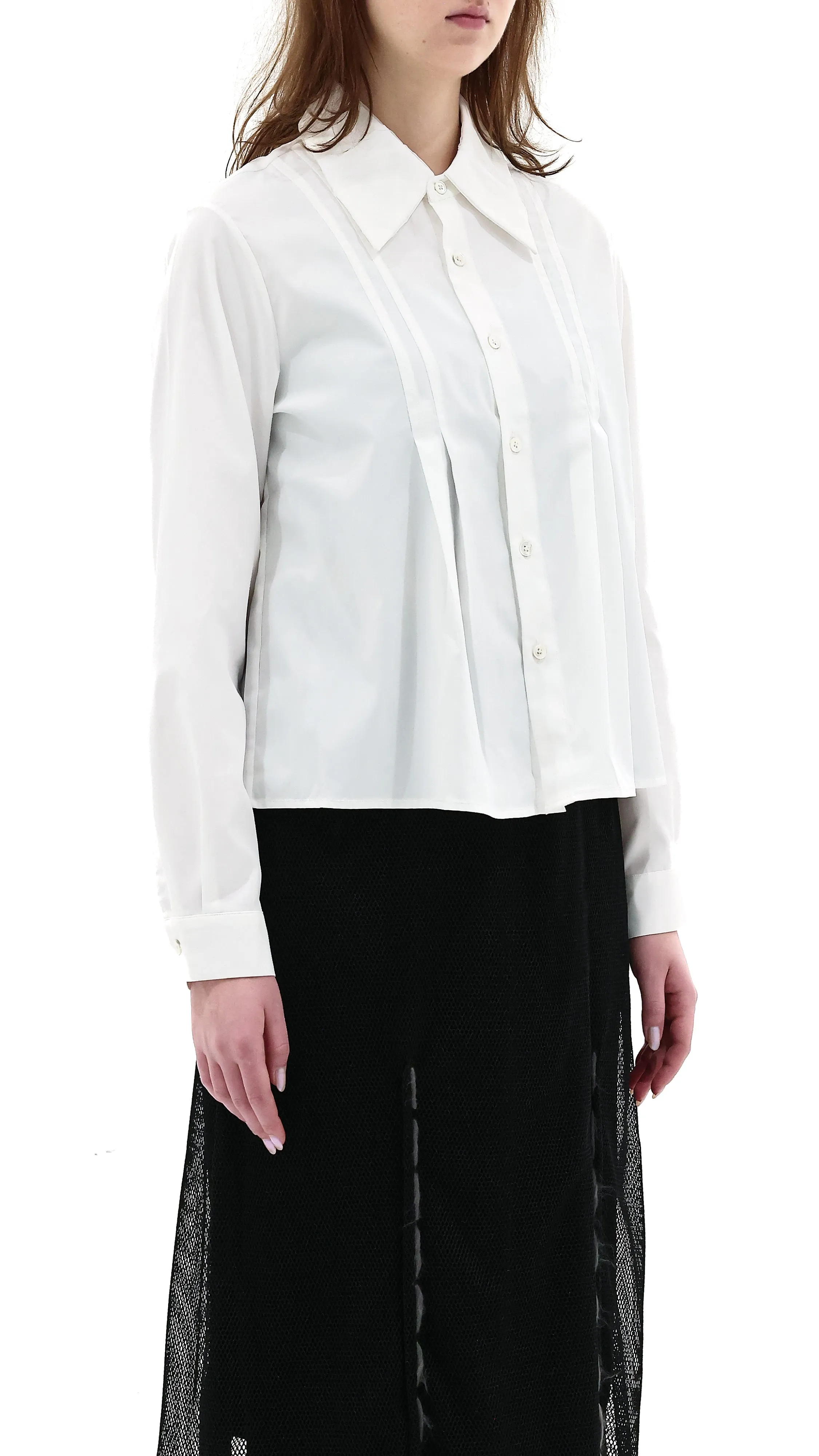 Gather Collar Shirt sold by INITIAL Fashion