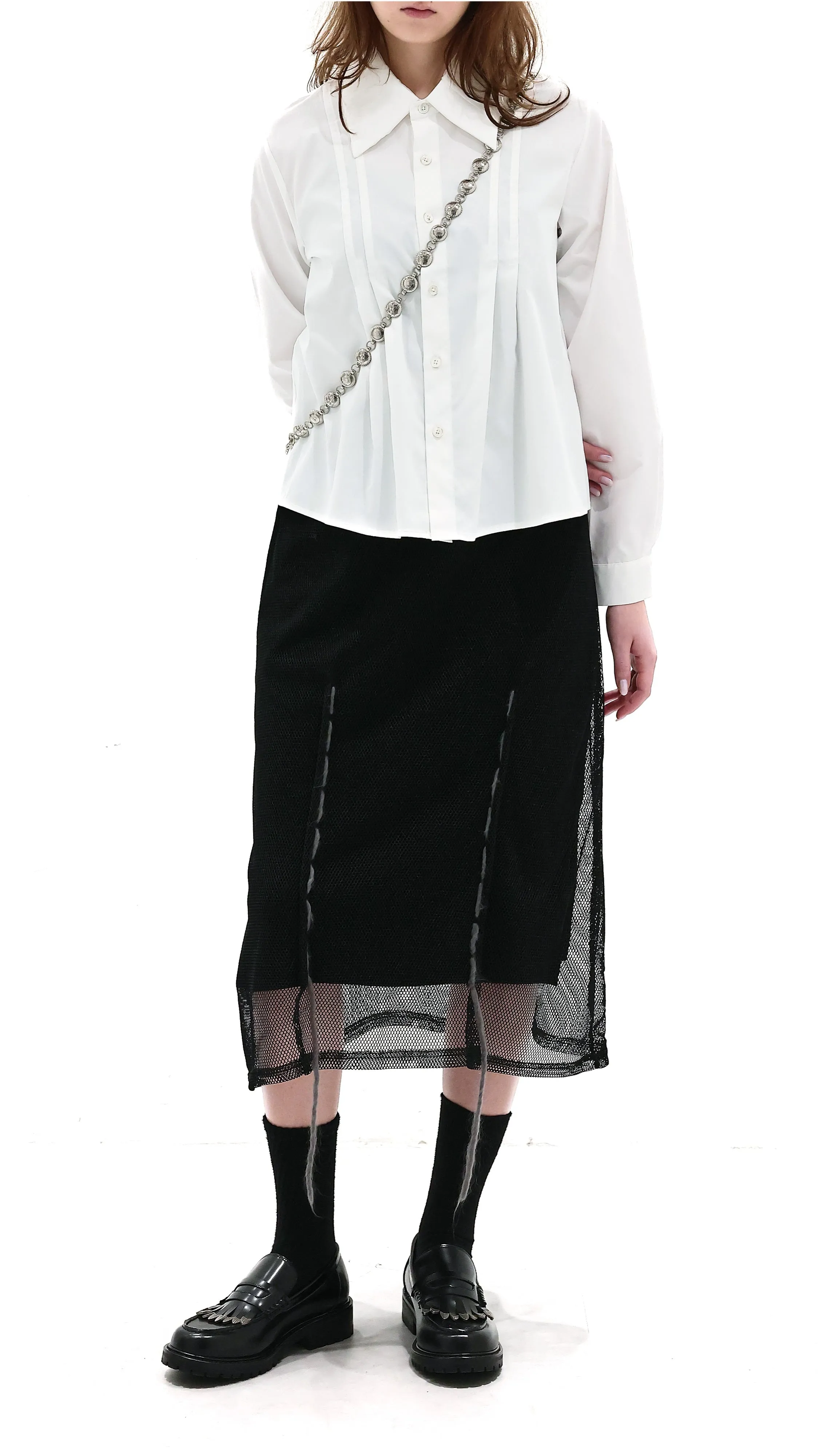 Gather Collar Shirt sold by INITIAL Fashion product image thumbnail 4