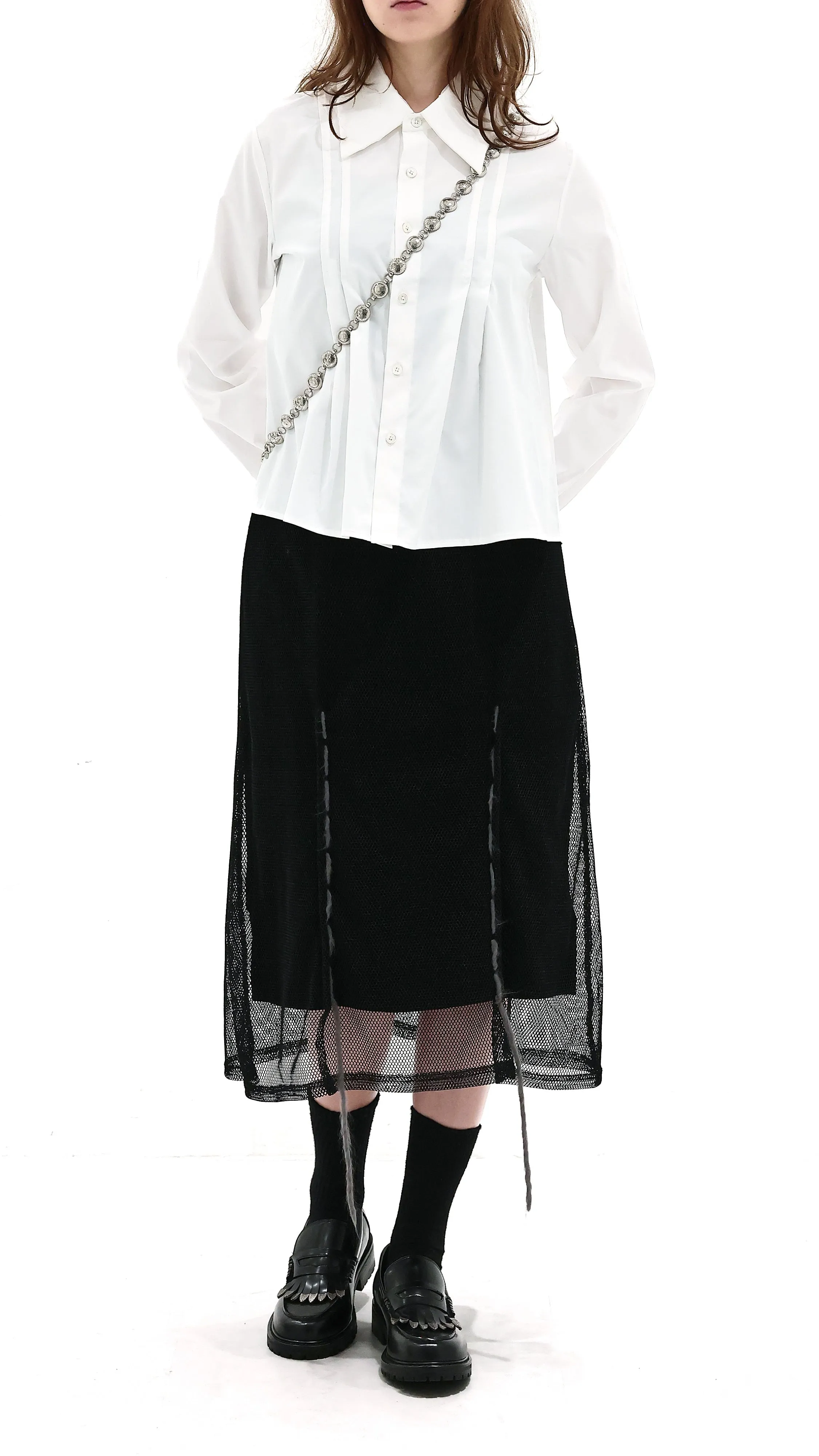 Gather Collar Shirt sold by INITIAL Fashion product image thumbnail 5