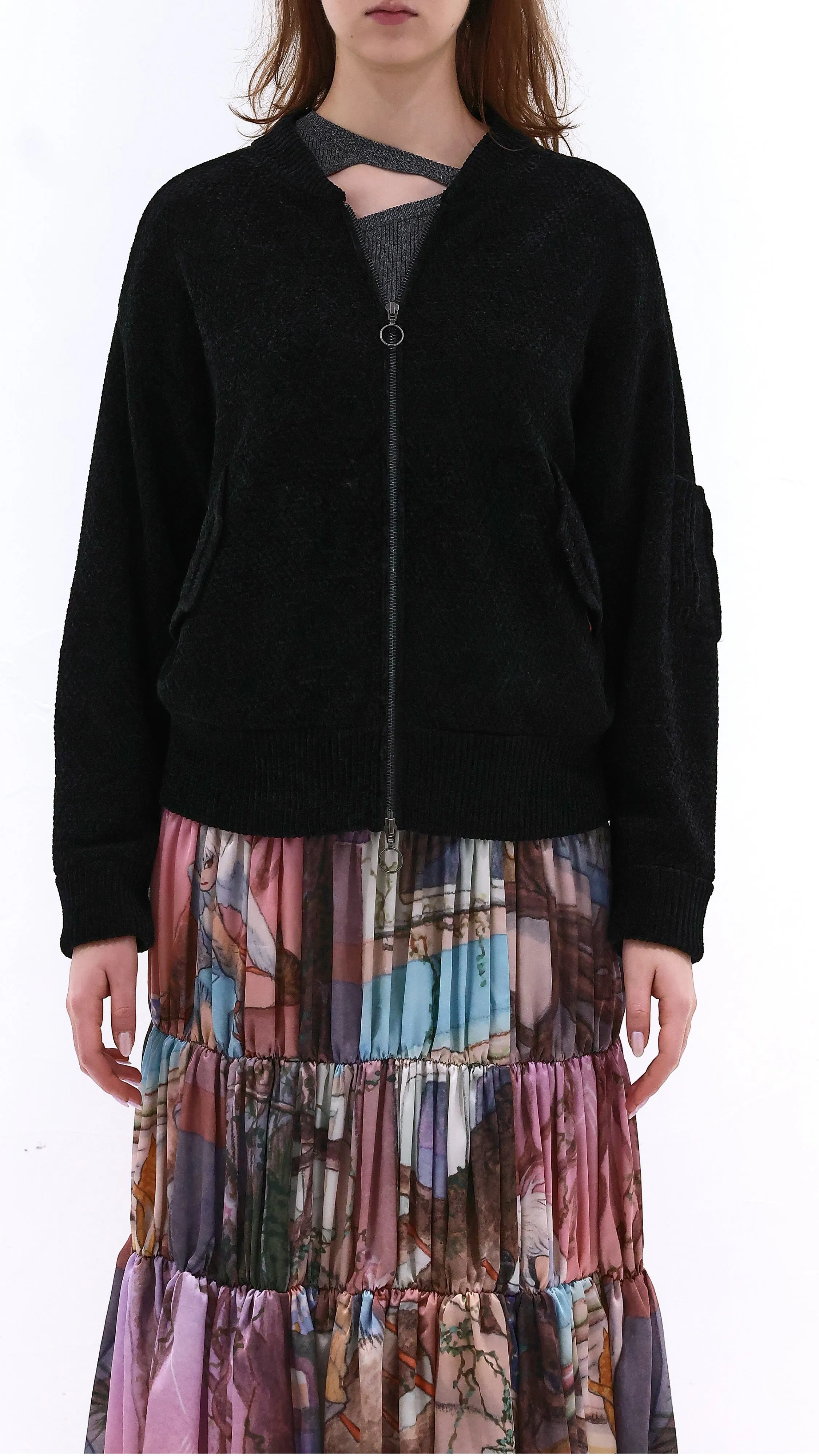 Velvet MA1 Coatigan sold by INITIAL Fashion product image thumbnail 2