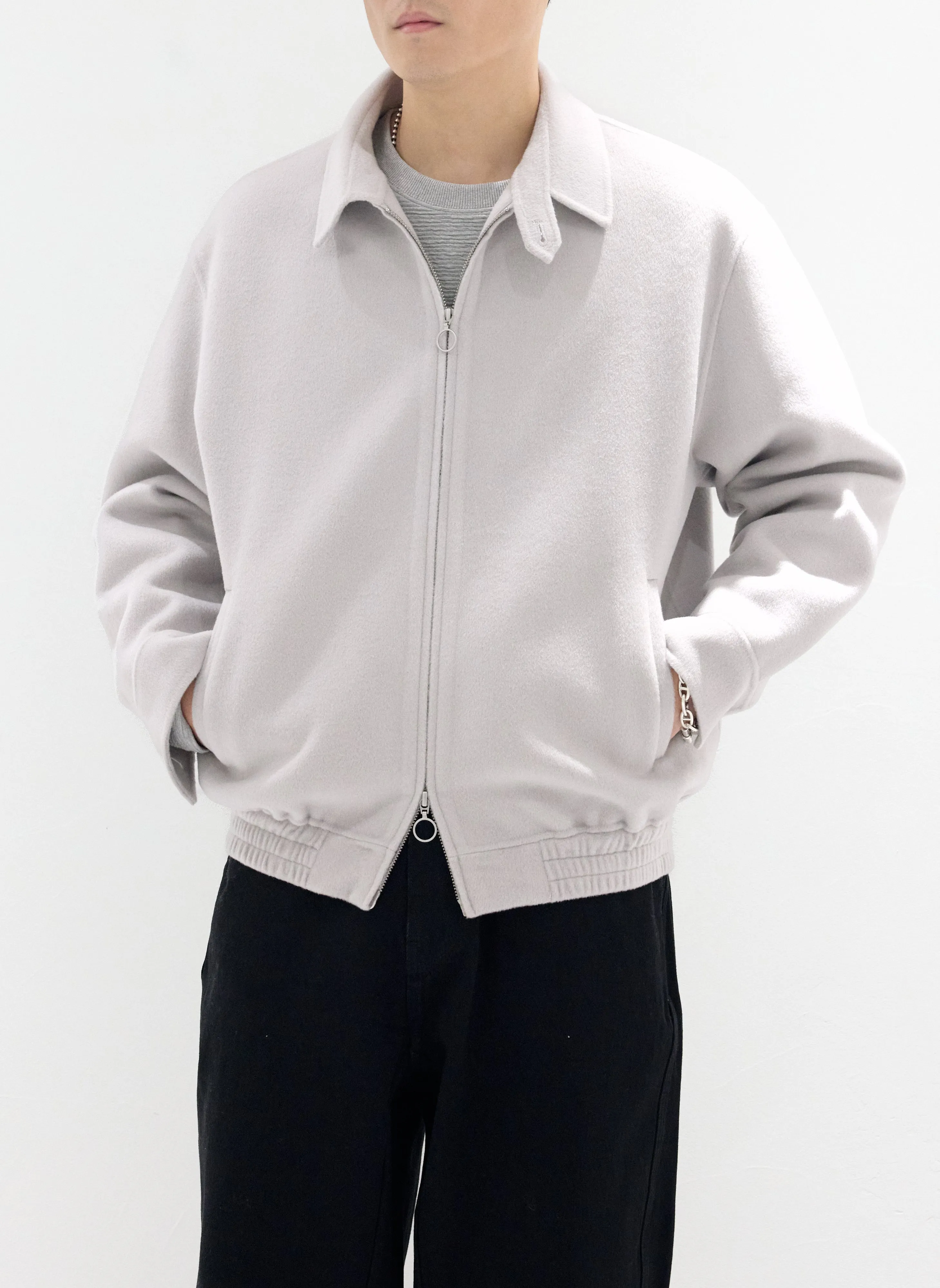 Double Face Bomber Jacket sold by INITIAL Fashion