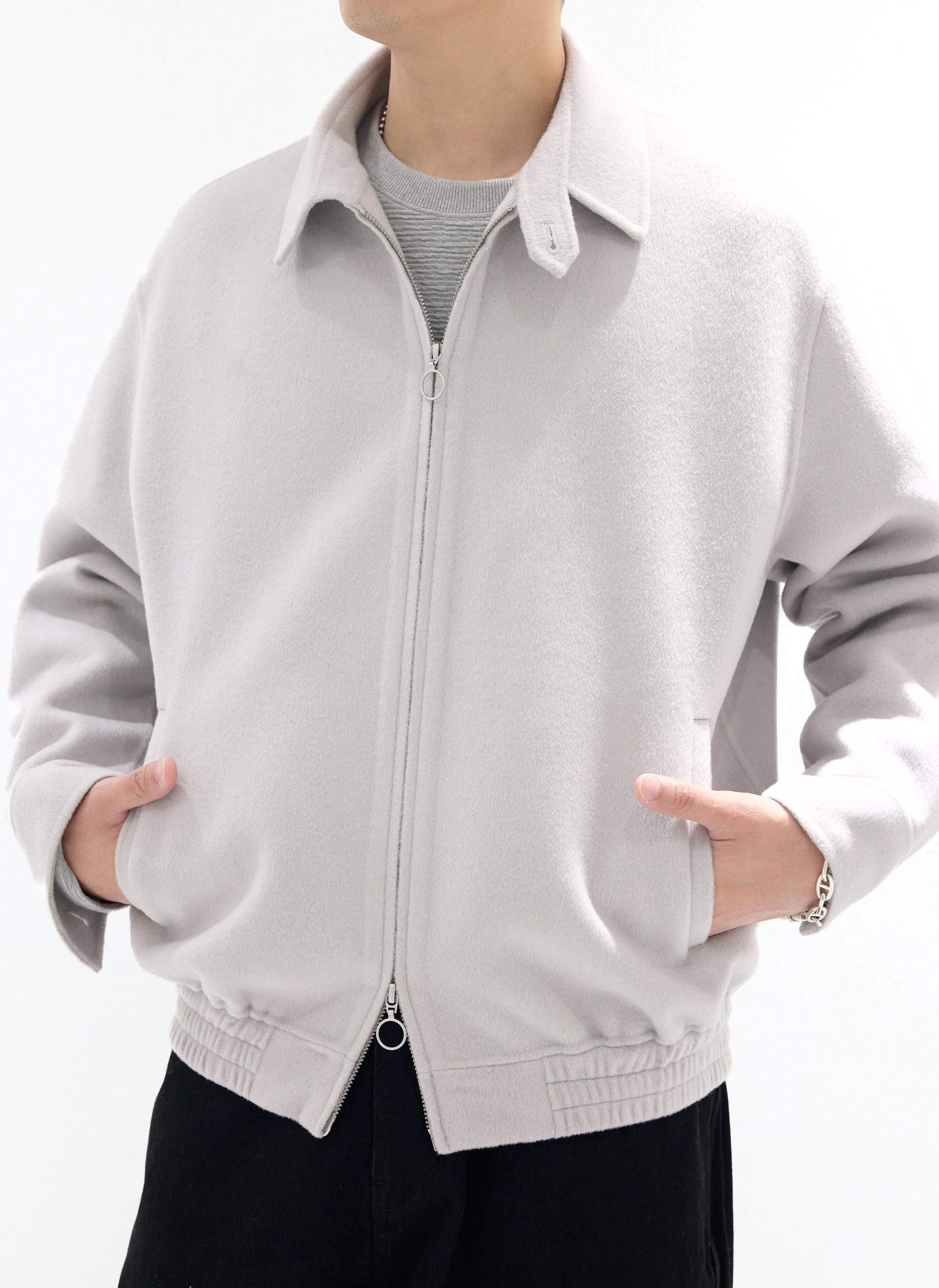 Double Face Bomber Jacket sold by INITIAL Fashion product image thumbnail 3