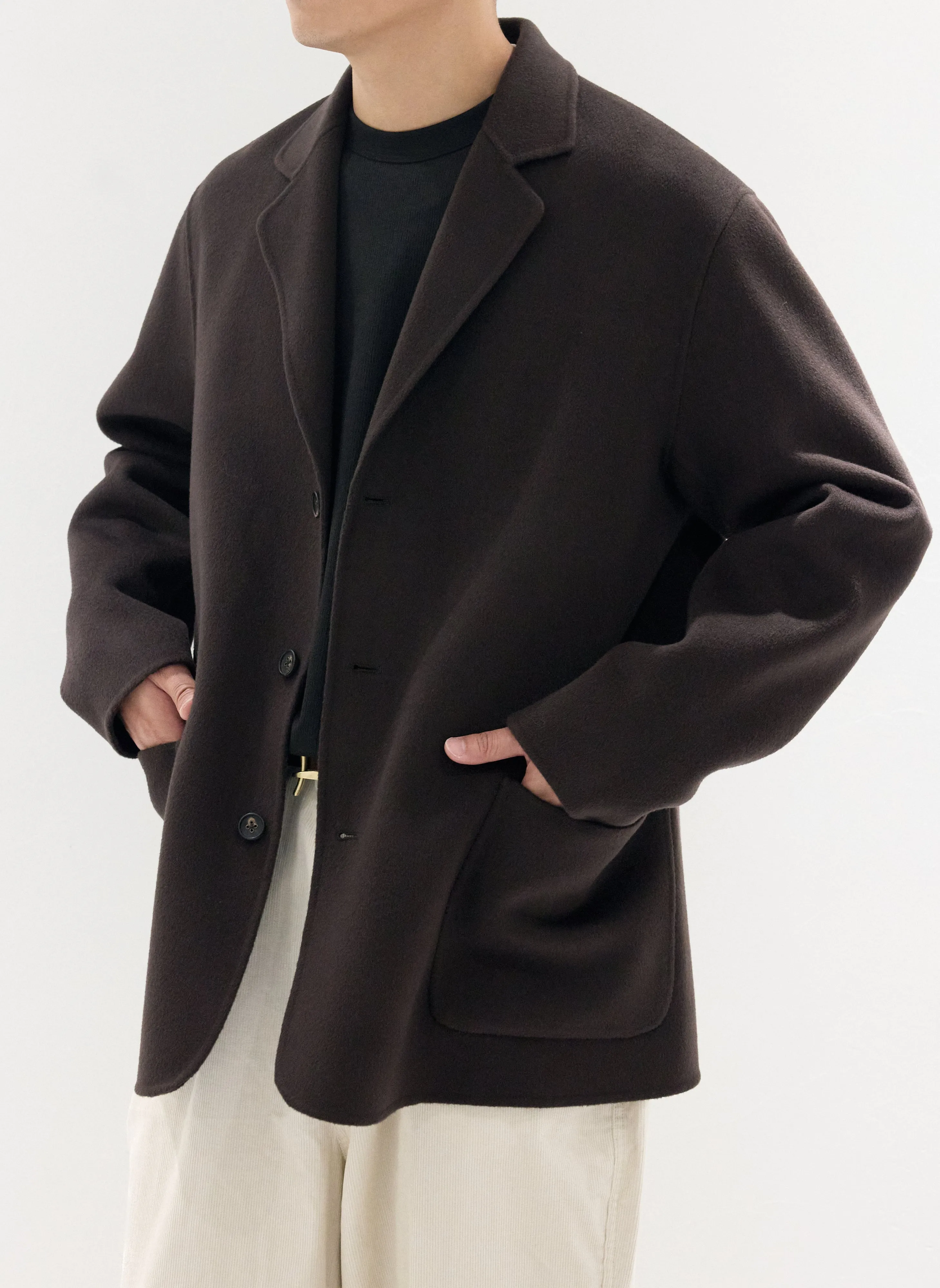 Double Face Soft Single Breasted Blazer sold by INITIAL Fashion product image thumbnail 3