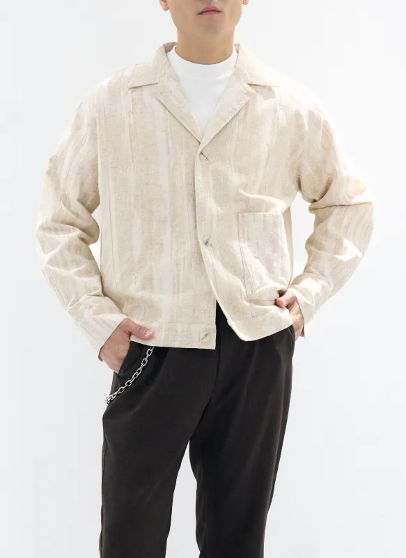 Open Collar Trucker Jacket sold by INITIAL Fashion