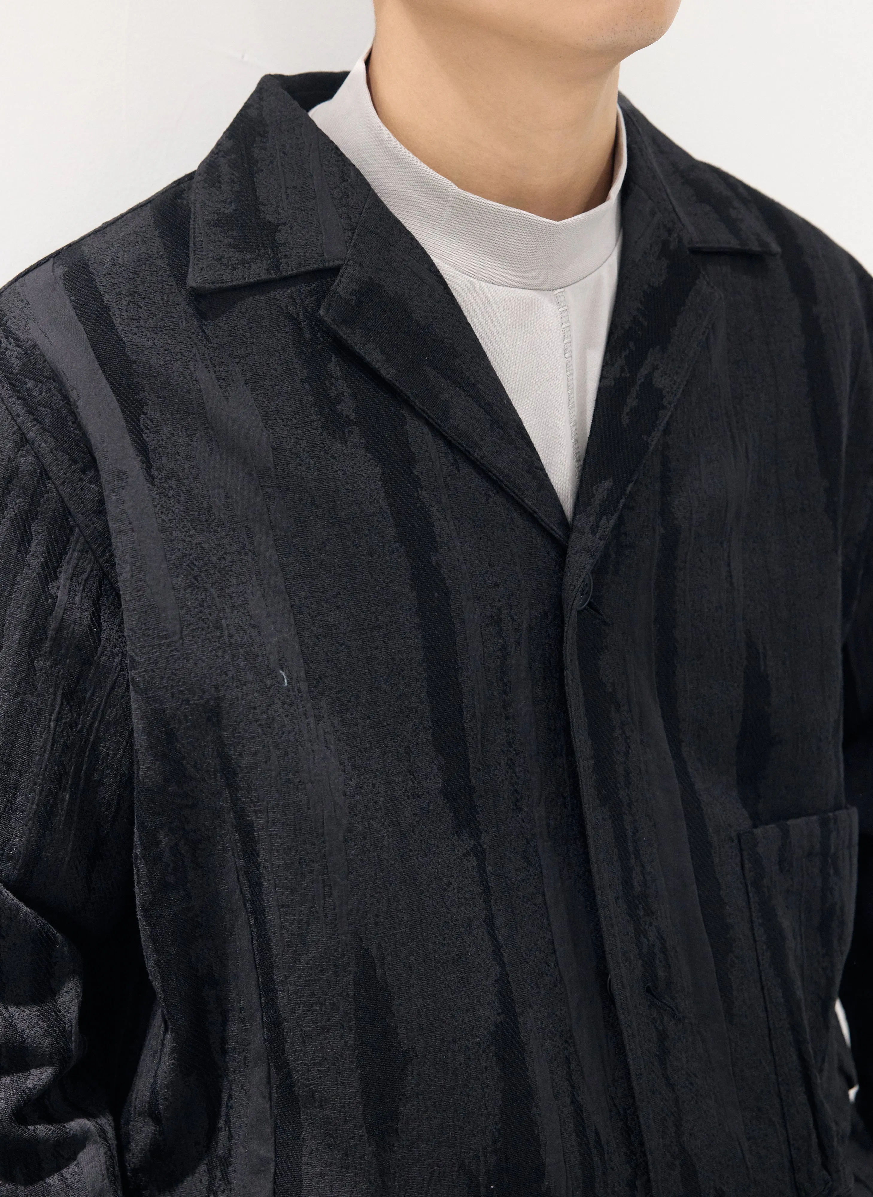 Open Collar Trucker Jacket sold by INITIAL Fashion product image thumbnail 2