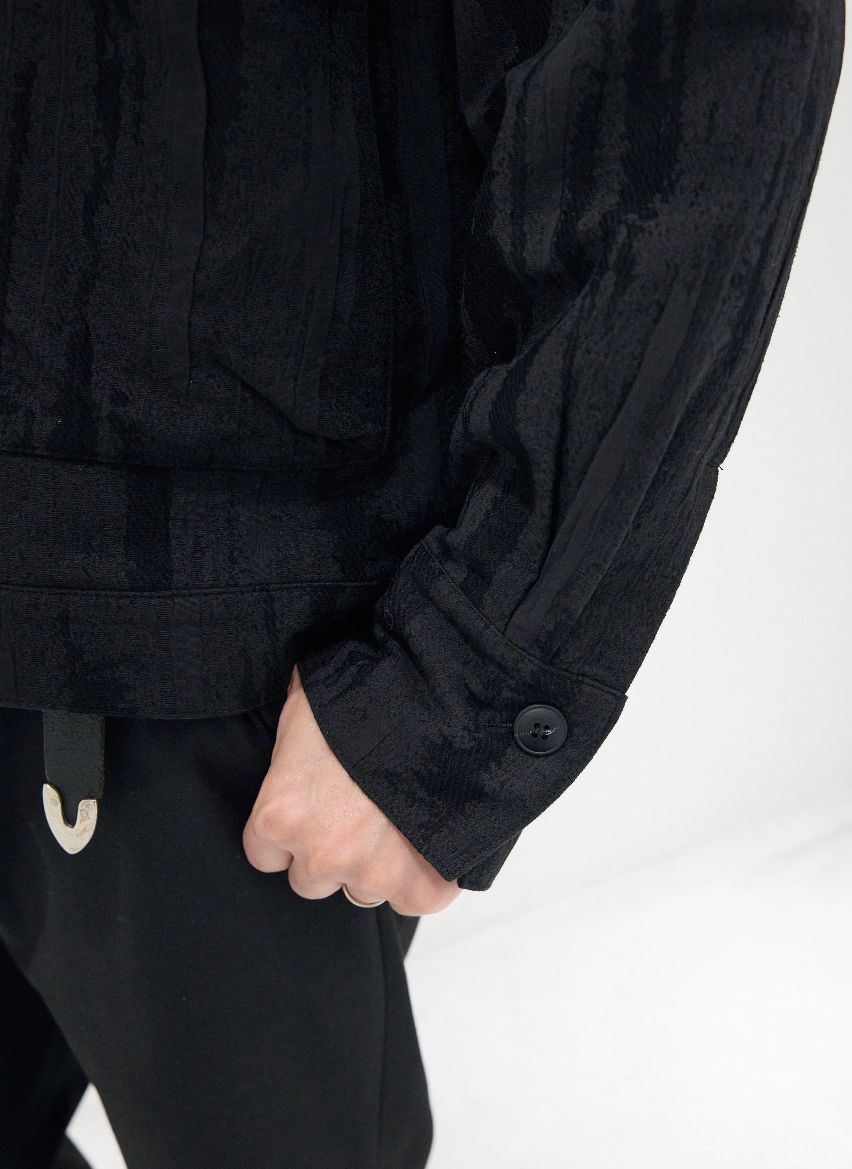 Open Collar Trucker Jacket sold by INITIAL Fashion product image thumbnail 5