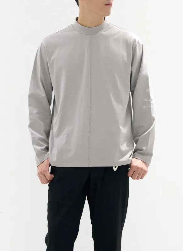 Mercerised Cotton Mock Neck Tee sold by INITIAL Fashion