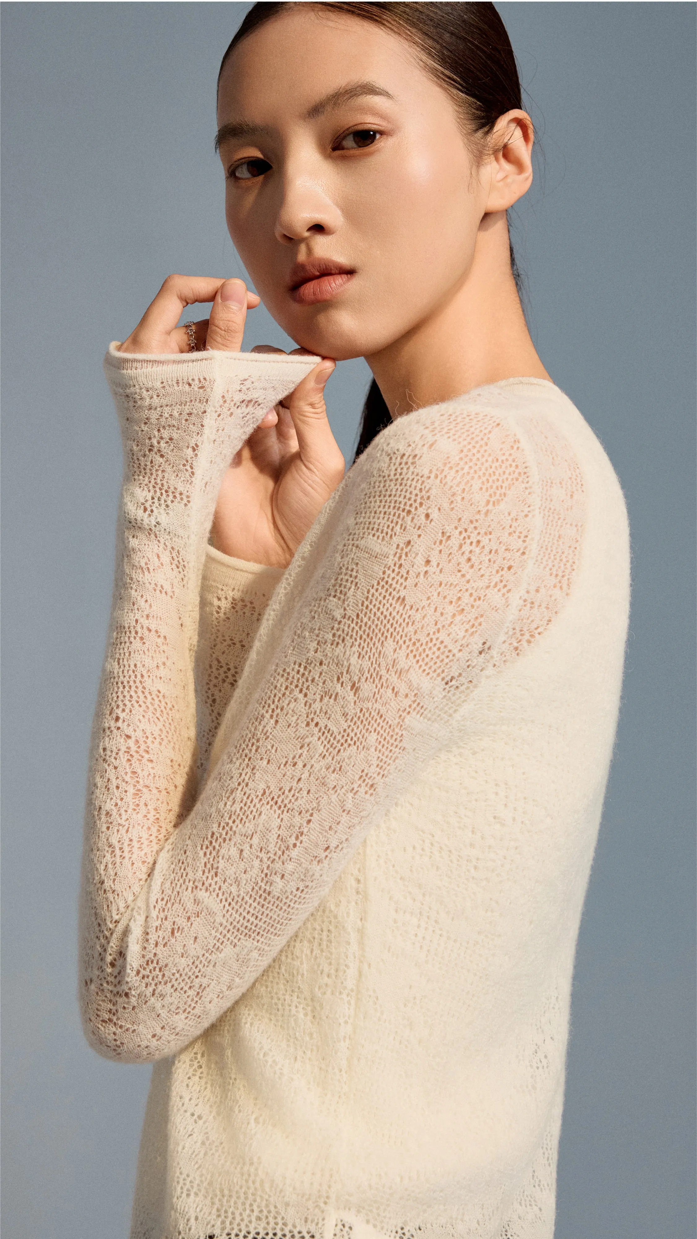 Lace Knitted Sweater sold by INITIAL Fashion product image thumbnail 4