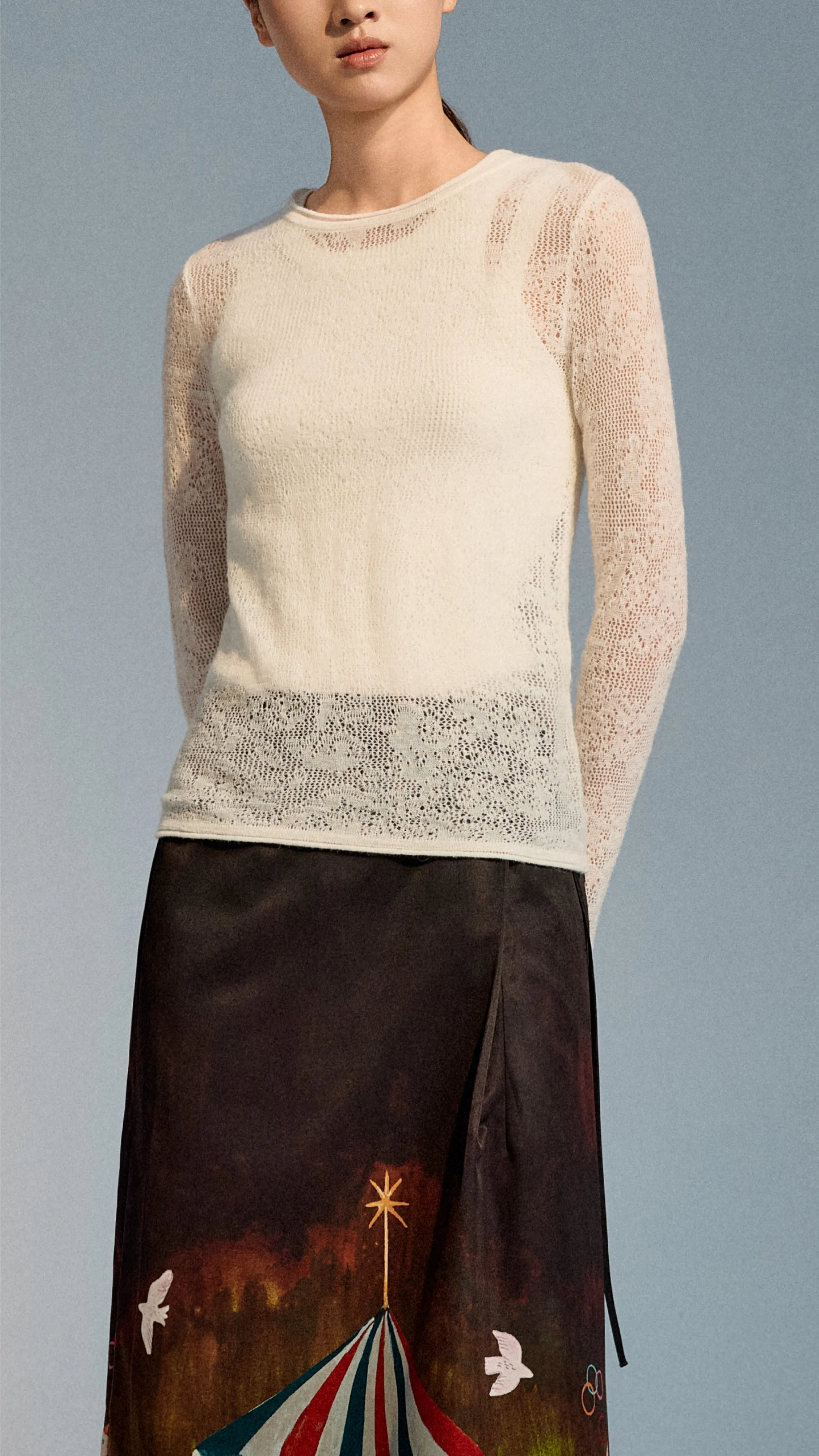 Lace Knitted Sweater sold by INITIAL Fashion