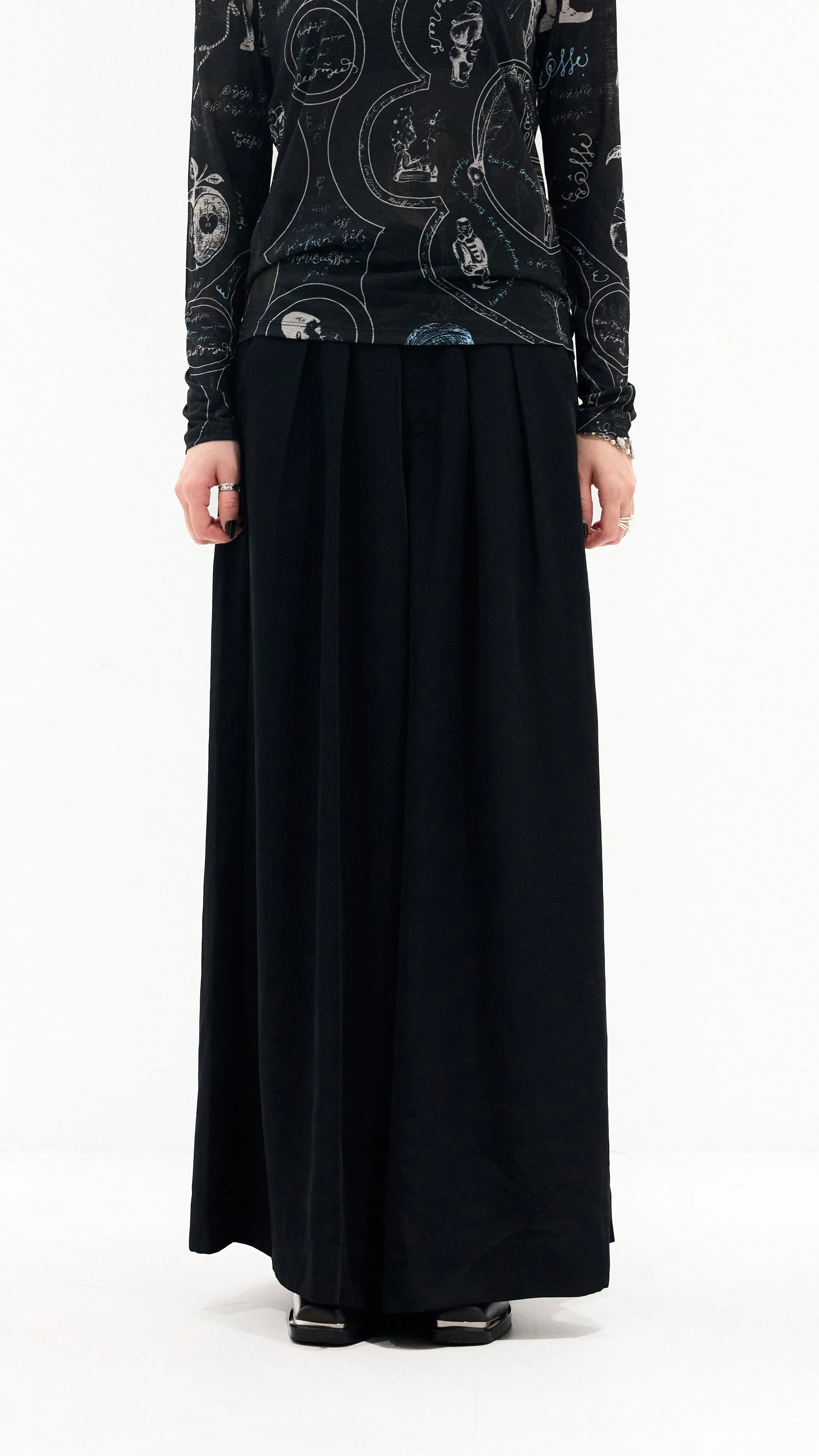 Pleated Wide-leg Pants sold by INITIAL Fashion