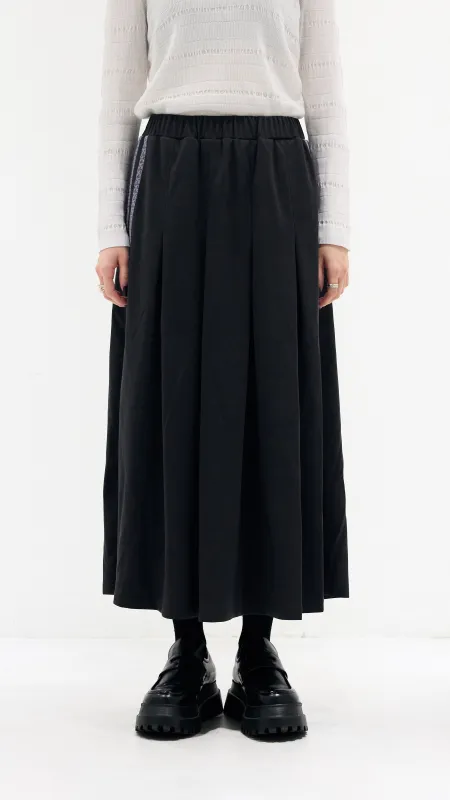 Track Skirt with Embroidered Tape sold by INITIAL Fashion