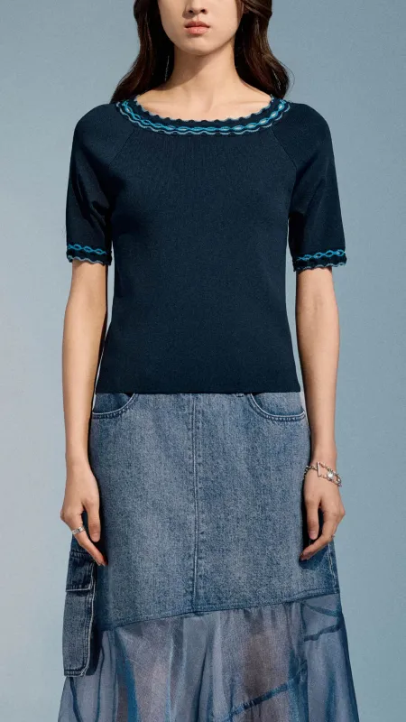 Square Neckline Top made by INITIAL Fashion