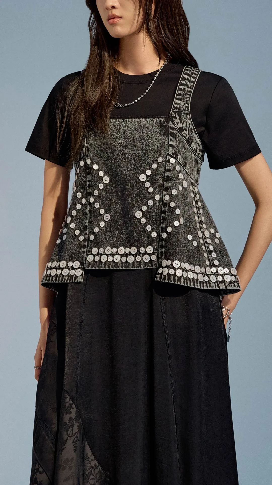 Pearly Queen Peplum Tank Top sold by INITIAL Fashion product image thumbnail 2