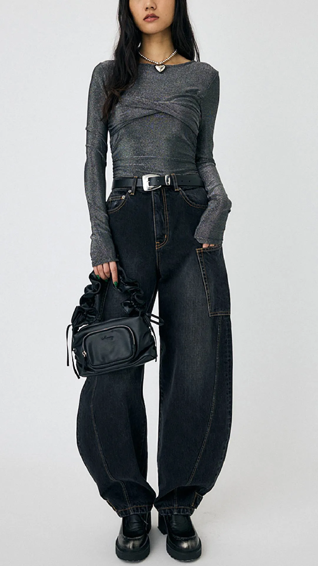 Cross Gather Slim Top sold by INITIAL Fashion product image thumbnail 4