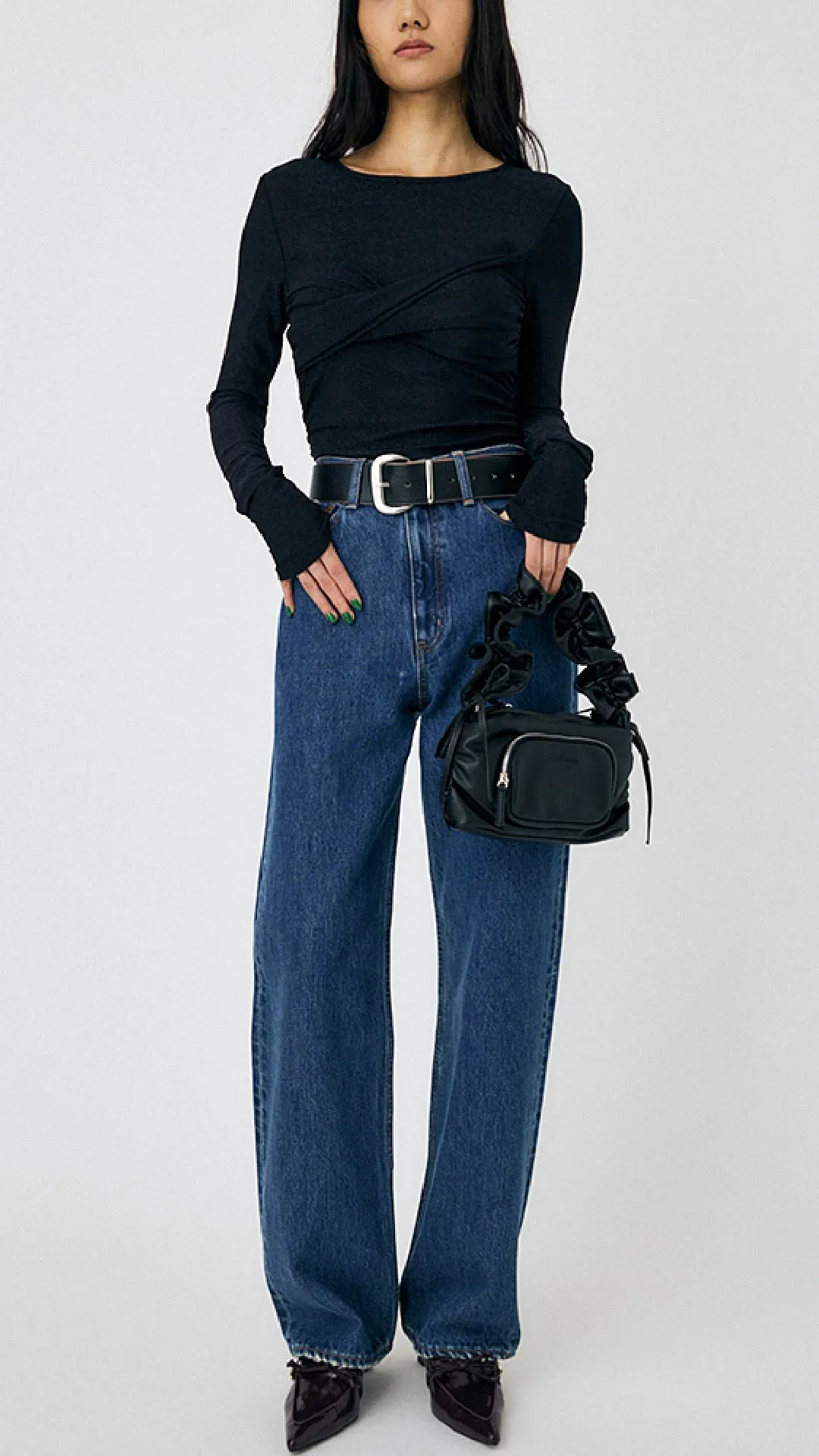 Cross Gather Slim Top sold by INITIAL Fashion product image thumbnail 2