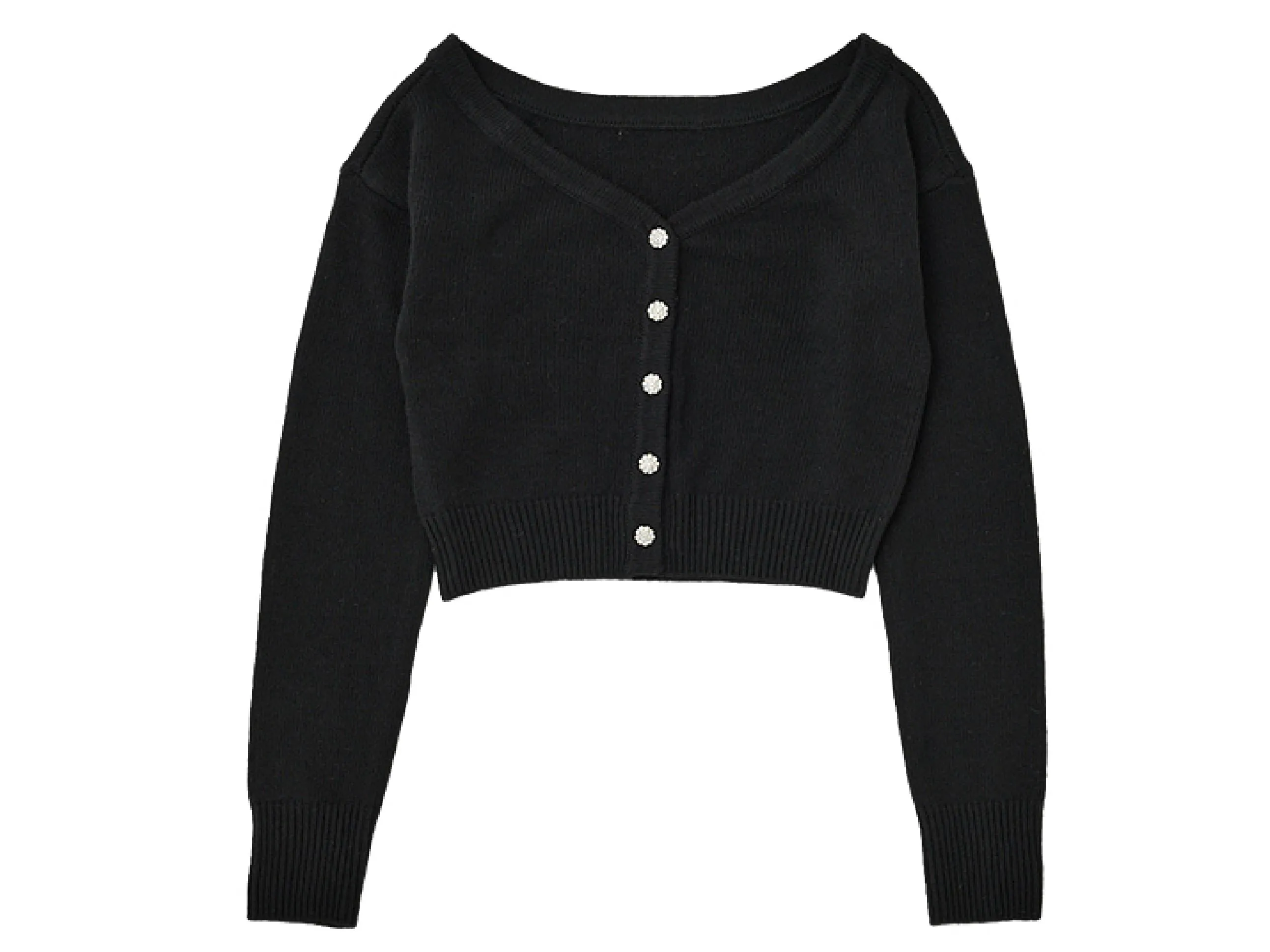 2 Way Short Knit Cardigan sold by INITIAL Fashion