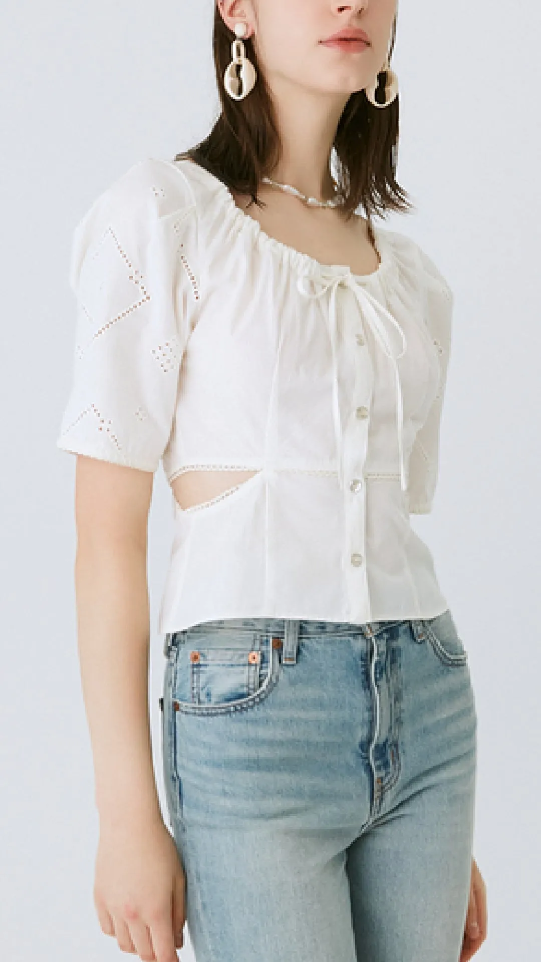 Side Slit Blouse sold by INITIAL Fashion product image thumbnail 2