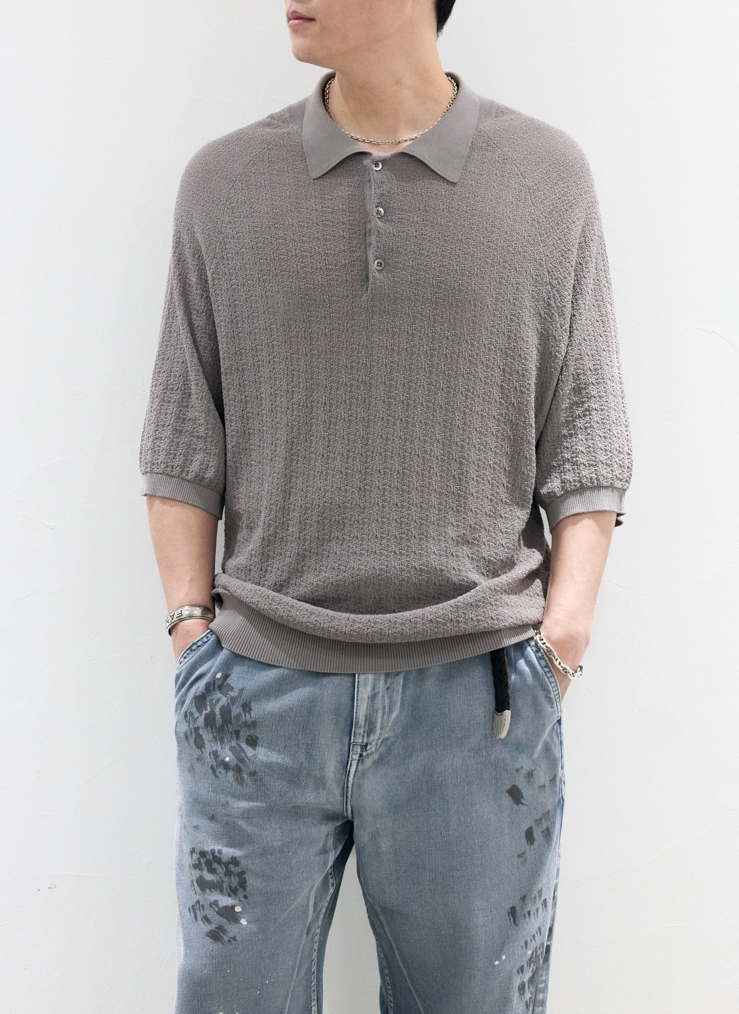 Knit Polo sold by INITIAL Fashion
