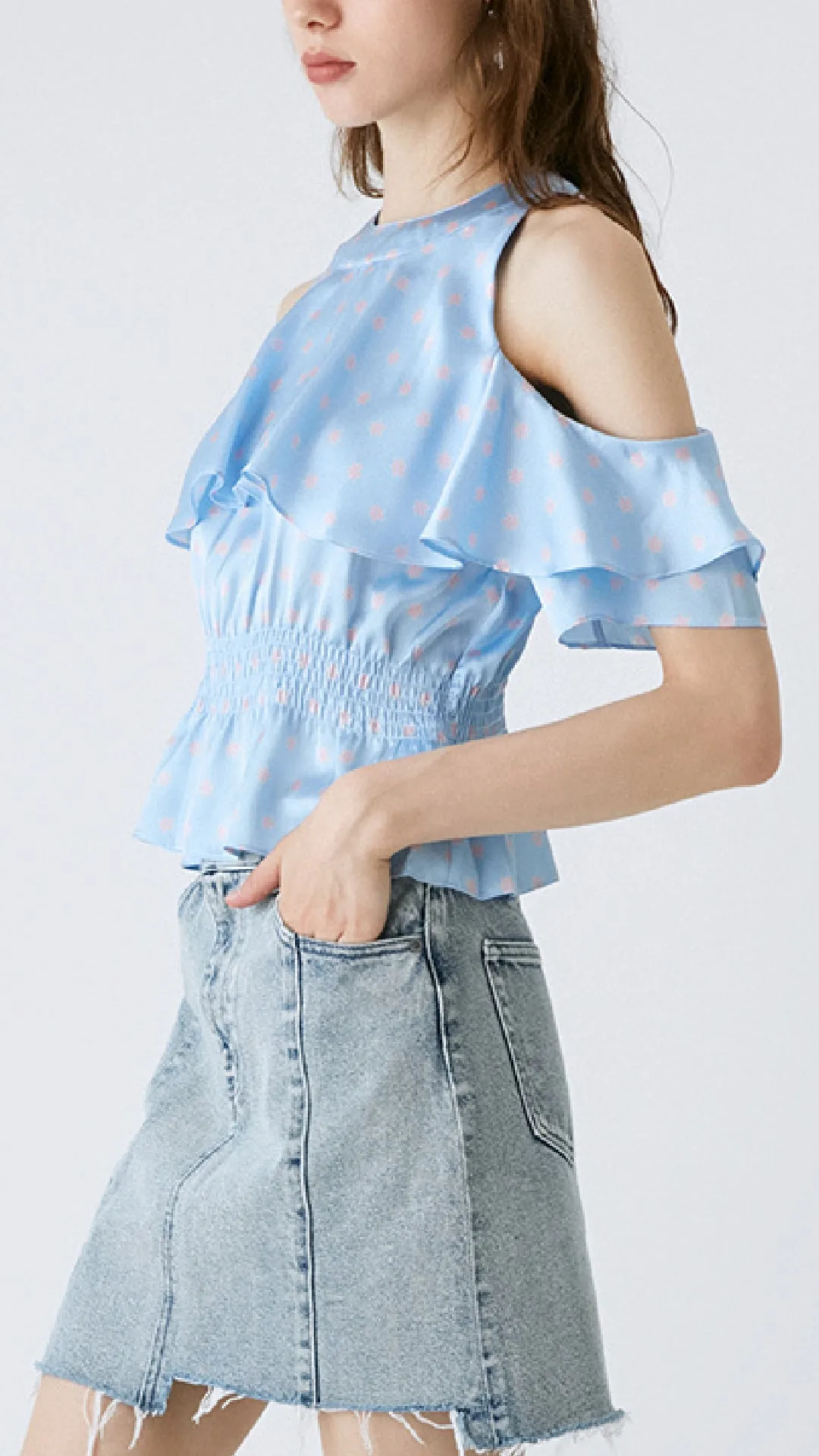 Open Shoulder Blouse sold by INITIAL Fashion product image thumbnail 2
