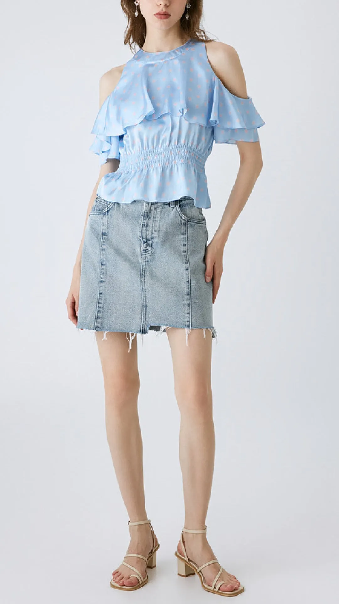 Open Shoulder Blouse sold by INITIAL Fashion product image thumbnail 4