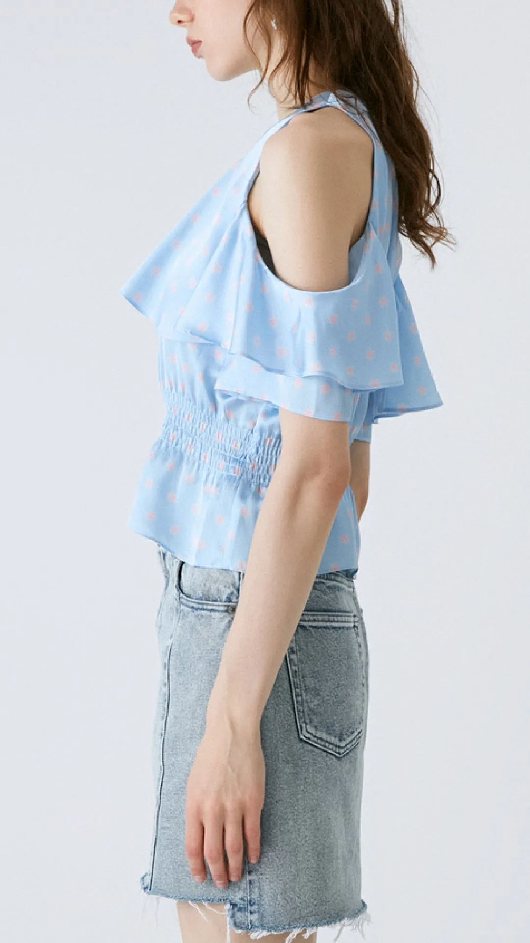 Open Shoulder Blouse sold by INITIAL Fashion product image thumbnail 3