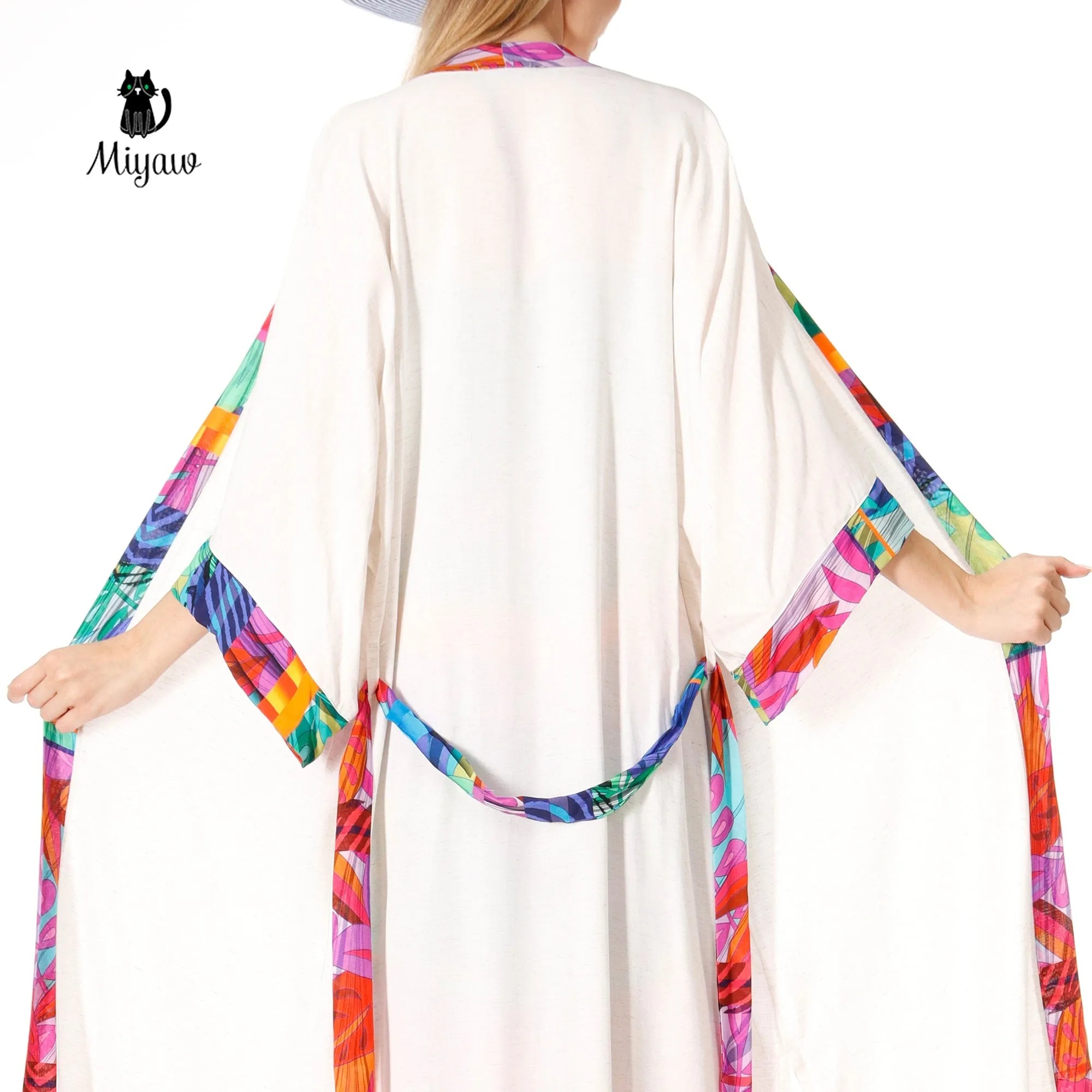Boho Beach Kimono, Boho Kimono Cover Up sold by Miyaw Fashion