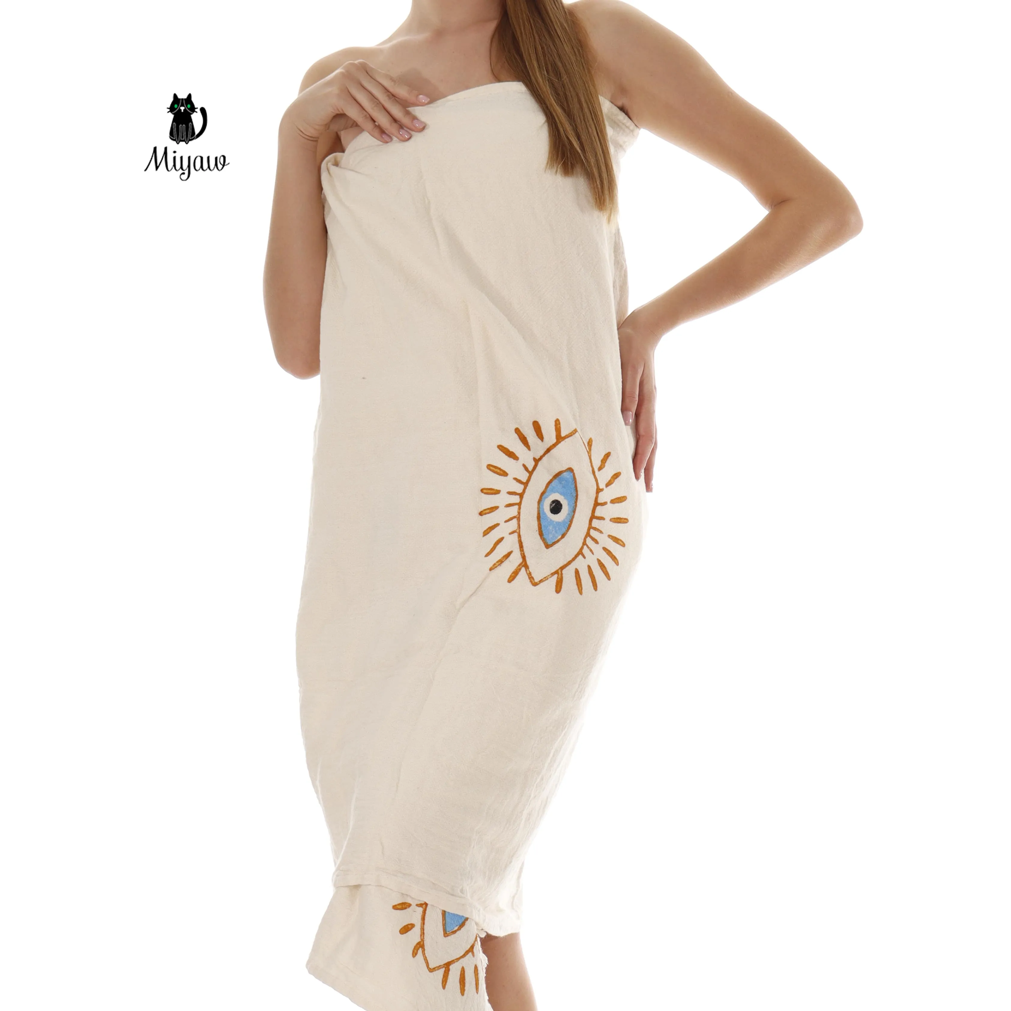 Boho Handcrafted Protective Eye Towel for Bath or Beach sold by Miyaw Fashion product image thumbnail 2