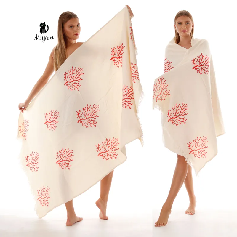 Wholesale Large Cotton Bath & Beach Towel – Luxury for US Boutiques sold by Miyaw Fashion