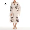 Unique Boho Kimono Robe with Handcrafted Buddha Stamps, Beach Cover Up sold by Miyaw Fashion