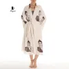 Unique Boho Kimono Robe with Handcrafted Buddha Stamps, Beach Cover Up sold by Miyaw Fashion