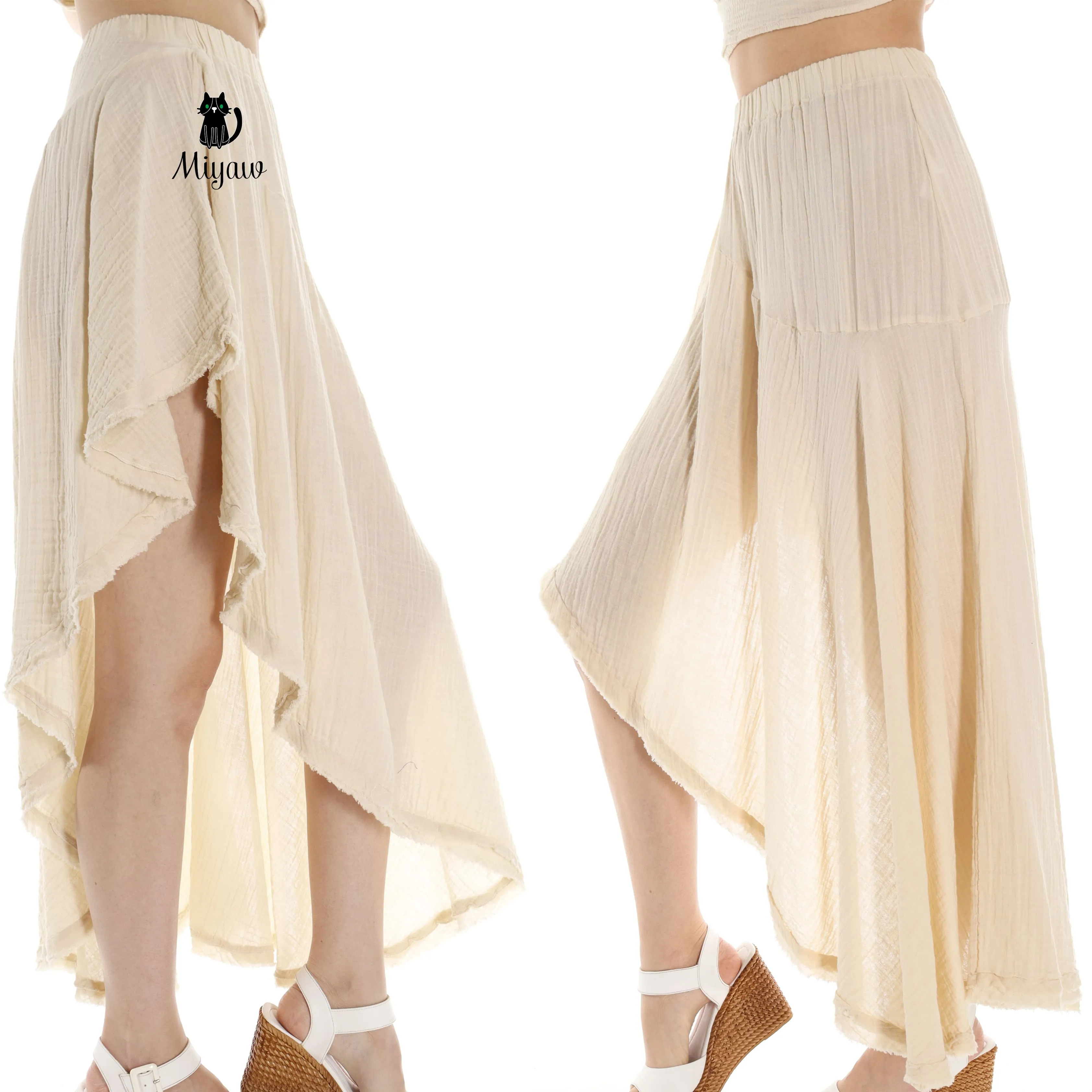 Discover the Best Organic Cotton Skirt for Sustainable Fashion sold by Miyaw Fashion product image thumbnail 2