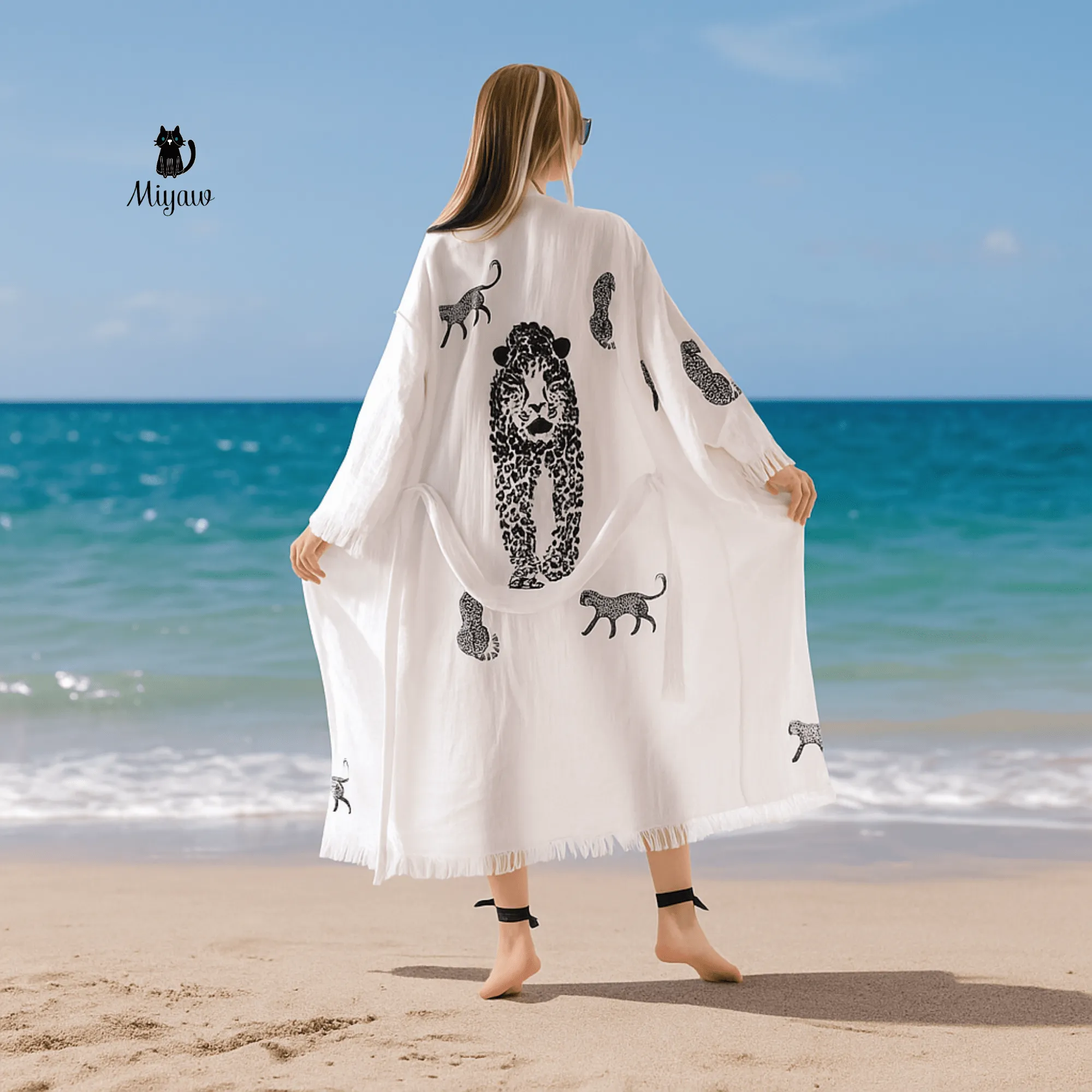 The Best 100 Cotton Bathrobes for Women: Style Combined sold by Miyaw Fashion product image thumbnail 2