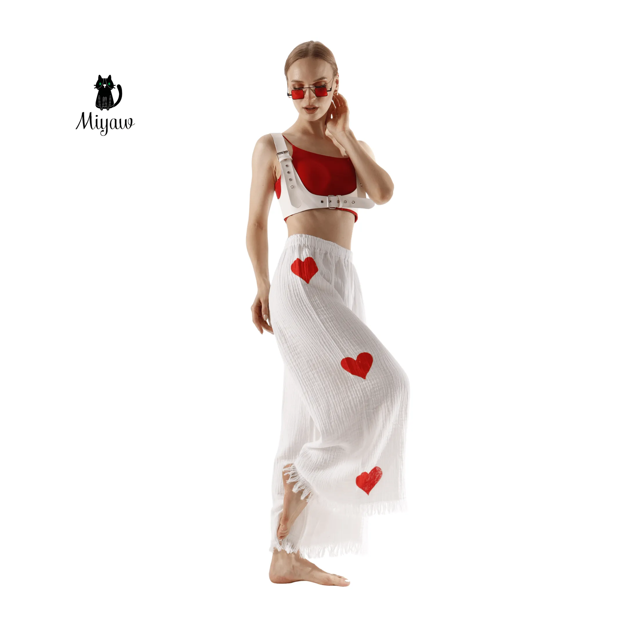 Cotton Heart PJ Pants – Cozy Pajama Bottom for Women sold by Miyaw Fashion product image thumbnail 3