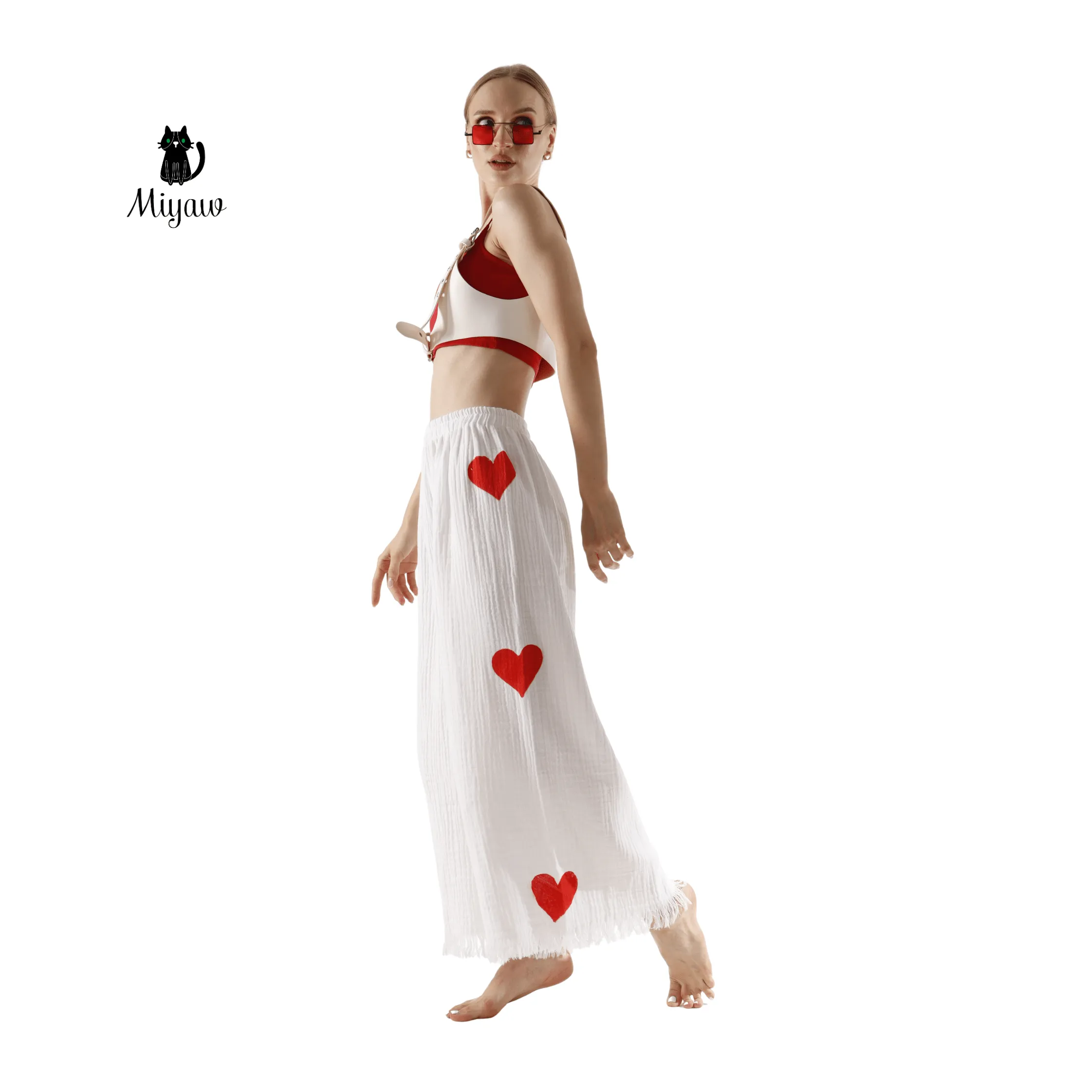 Cotton Heart PJ Pants – Cozy Pajama Bottom for Women sold by Miyaw Fashion product image thumbnail 4