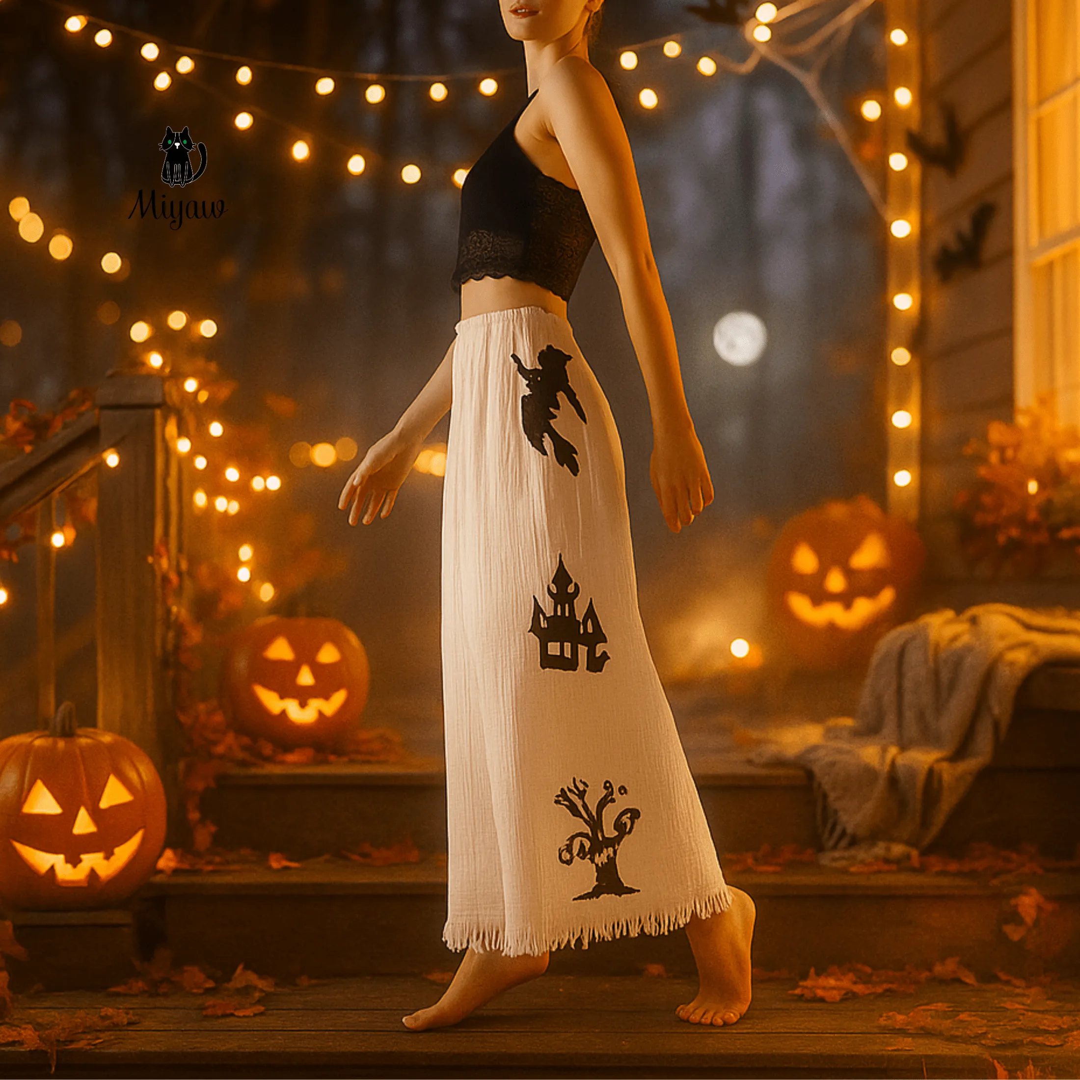Halloween Pajama Pants – Cozy Sleep for Spooky Season sold by Miyaw Fashion product image thumbnail 2